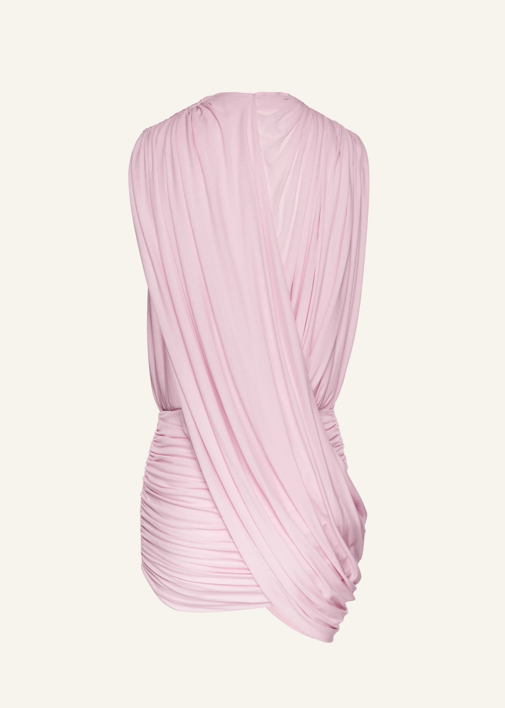 Magda Butrym o1h1sh11225 Draped Mini Dress in Pink Size S / US 4 / IT 40 - 2 Thumbnail