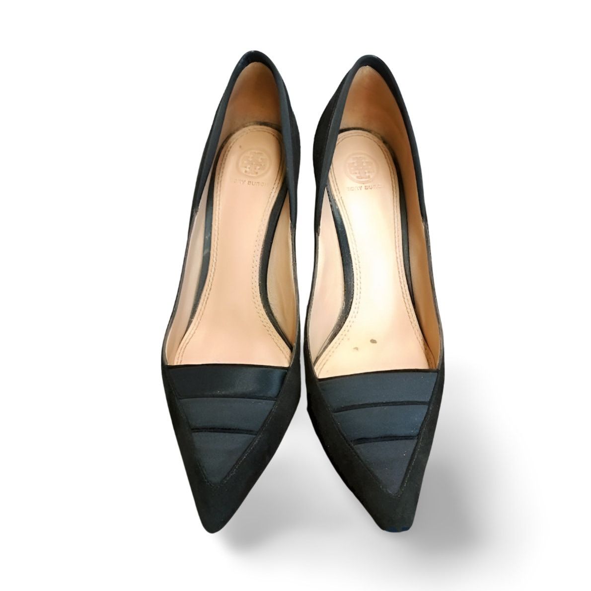 Tory Burch Tory Burch Black Suede/Satin Pump Heel Size 9.5 Size US 9.5 / IT 39.5 - 4 Thumbnail