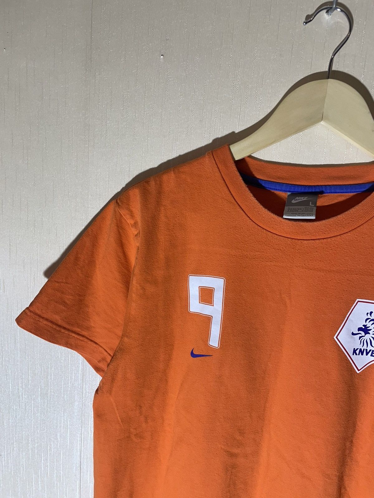 Nike × Vintage Nike Nederland 9 Roud Van Nistelrooy soccer vintage T shirt Size US L / EU 52-54 / 3 - 4 Thumbnail