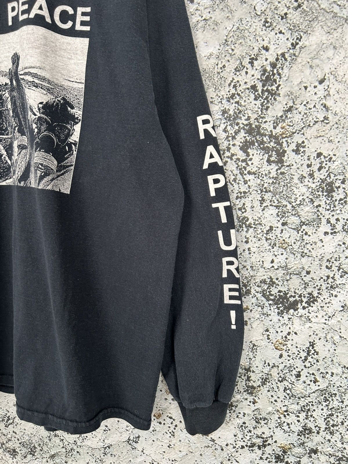 Vintage Vintage World Peace Avant Garde Longsleeve Streetwear Size US XL / EU 56 / 4 - 5 Thumbnail