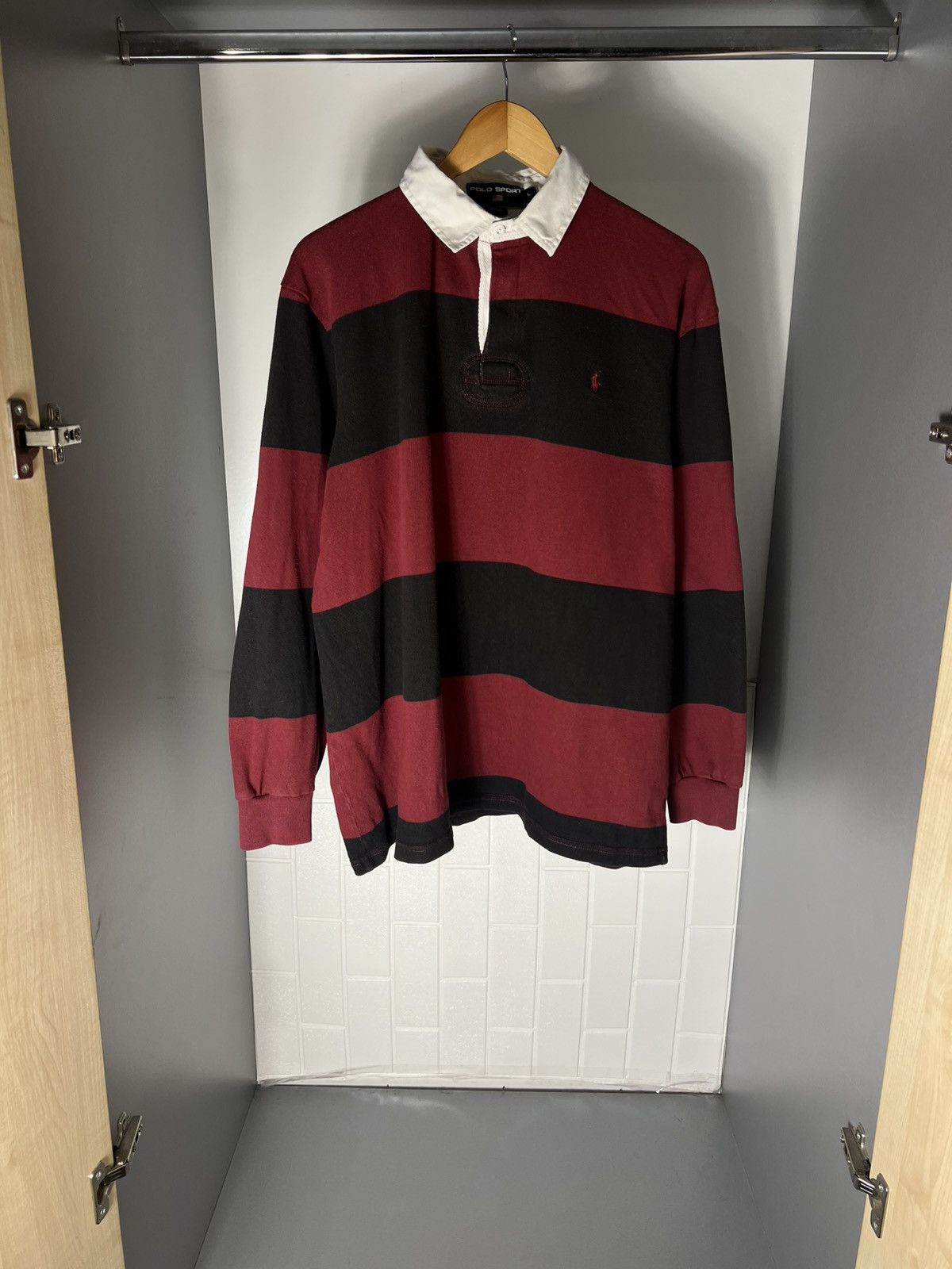 Polo Ralph Lauren VINTAGE POLO SPORT RALPH LAUREN RETRO RUGBY DESIGNER Y2K 90s Size US L / EU 52-54 / 3 - 2 Thumbnail