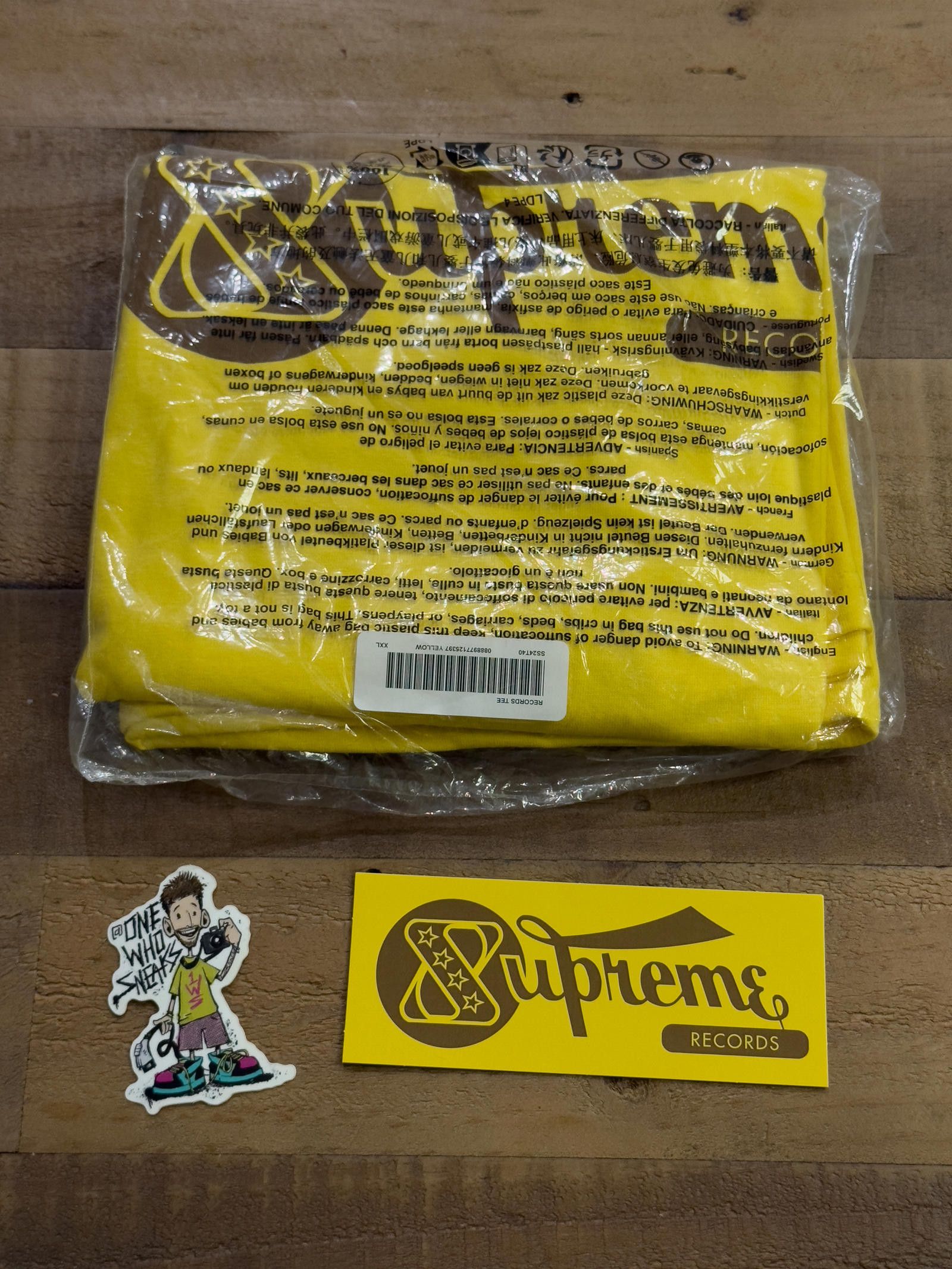 Supreme Supreme Records Tee & Sticker Size XXL Size US XXL / EU 58 / 5 - 1 Thumbnail