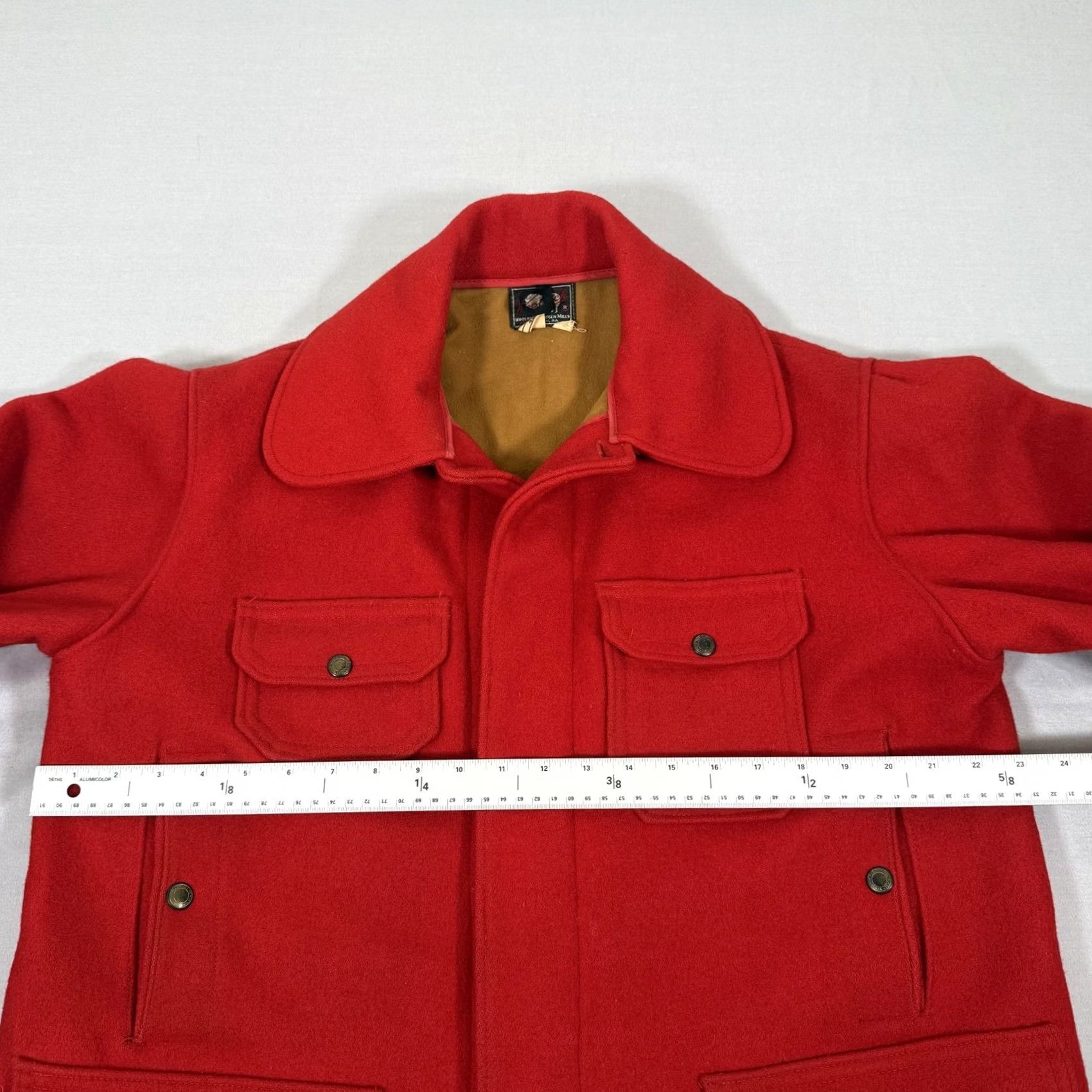 Vintage VINTAGE Woolrich Red Wool Hunting Coat Mens 42 Mackinaw Cruiser Parka 60s USA Size US XS / EU 42 / 0 - 7 Thumbnail