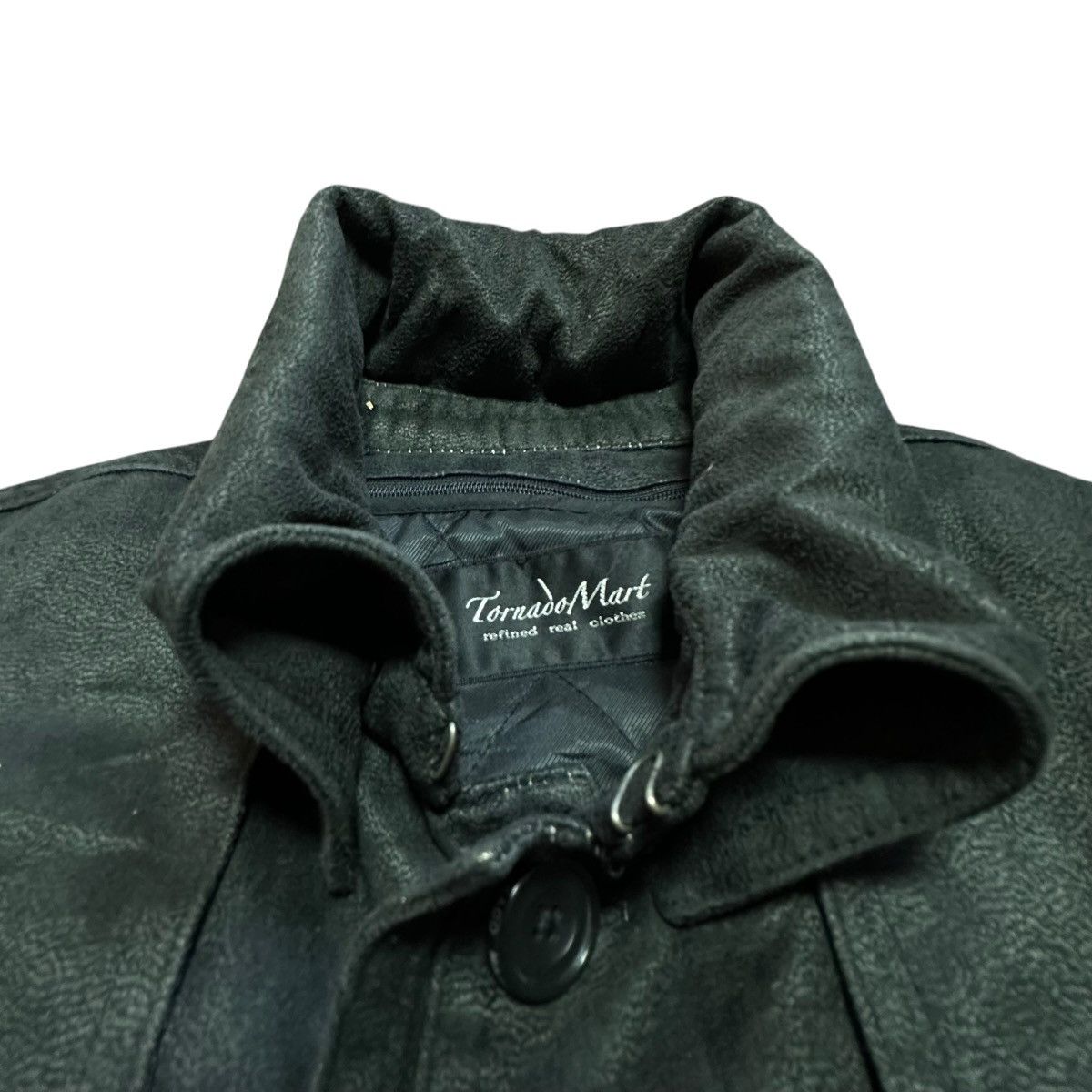 Tornado Mart Vintage Tornado Mart Belted Faux Leather Car Coat Jacket Size US XL / EU 56 / 4 - 5 Thumbnail