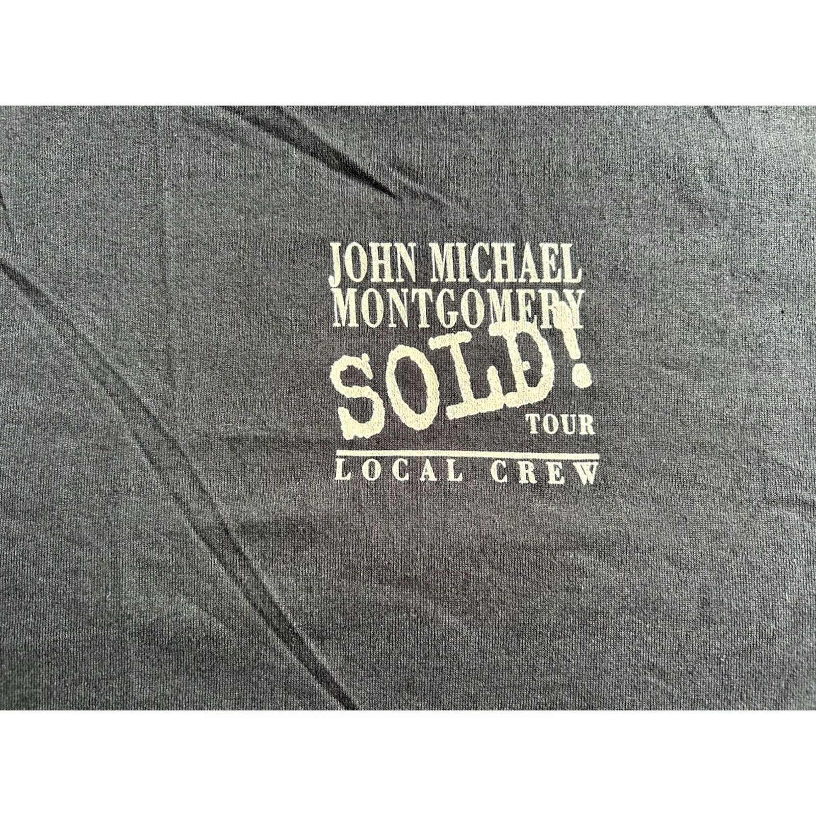 Vintage VINTAGE Tour John Michael Montgomery Local Crew Shirt Men’s XL Black 90s Mens Size US XL / EU 56 / 4 - 2 Thumbnail