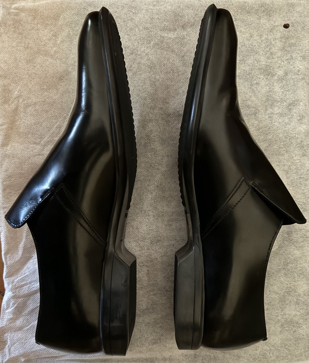 Prada PRADA Shoes Moccasins Black Leather Size US 9.5 / EU 42-43 - 2 Thumbnail