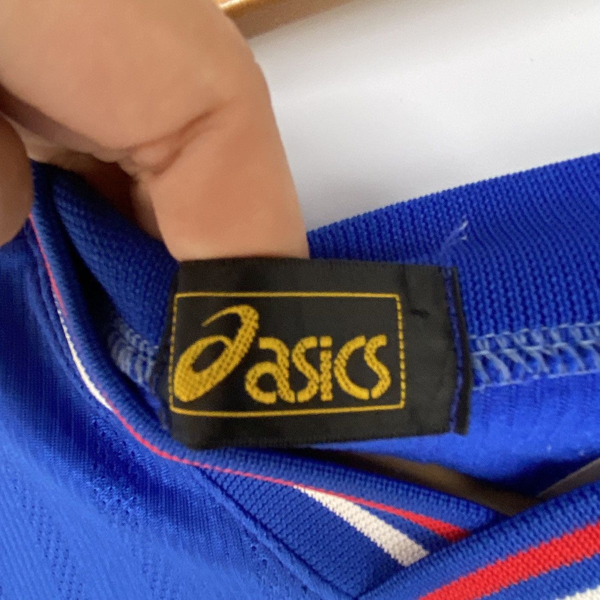 Other Vintageq Blue ASICS Seibudai Chiba Japan Football Shirts Size US L / EU 52-54 / 3 - 7 Thumbnail