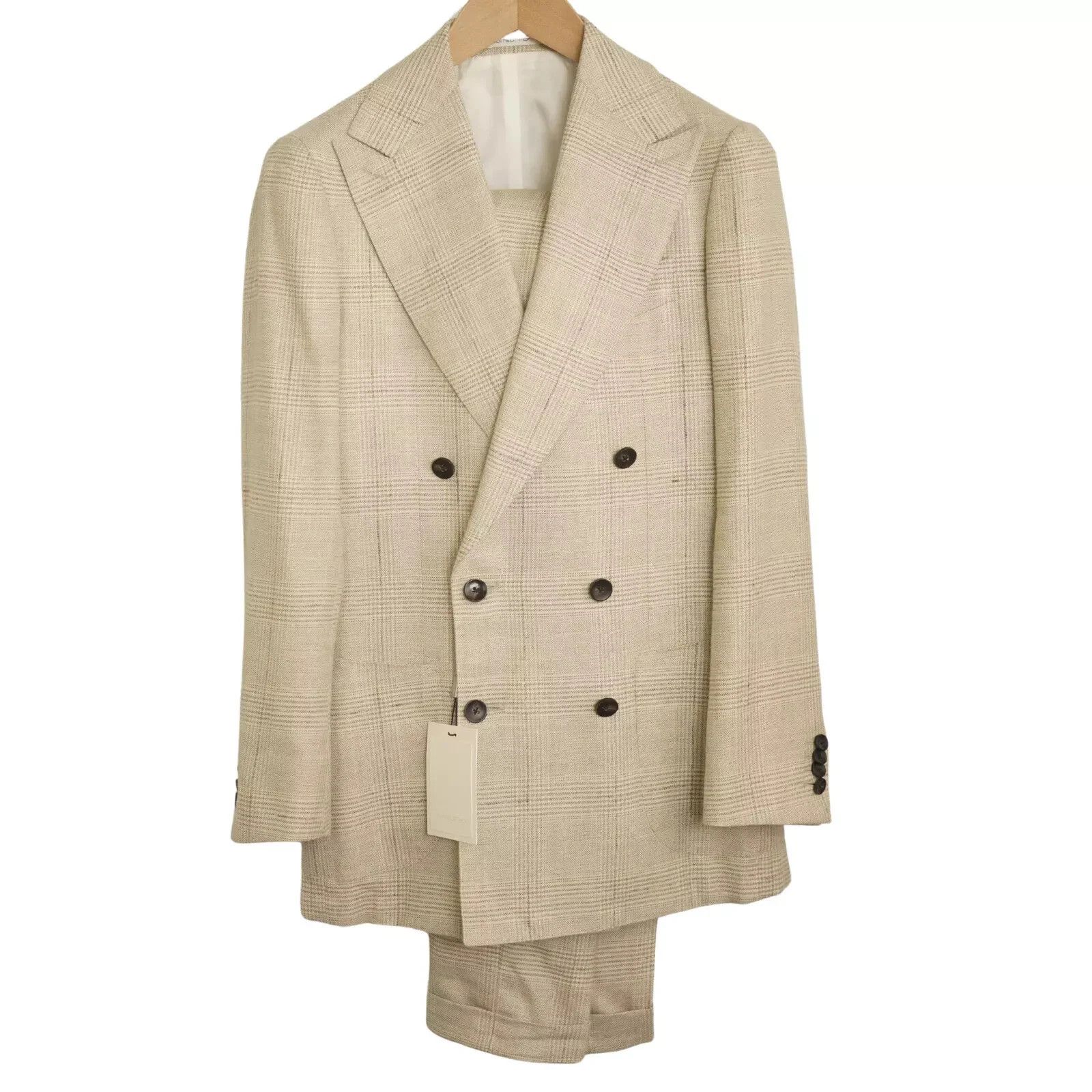 Men Suitsupply Suit Havana Double Breasted Peak Lapel US34
