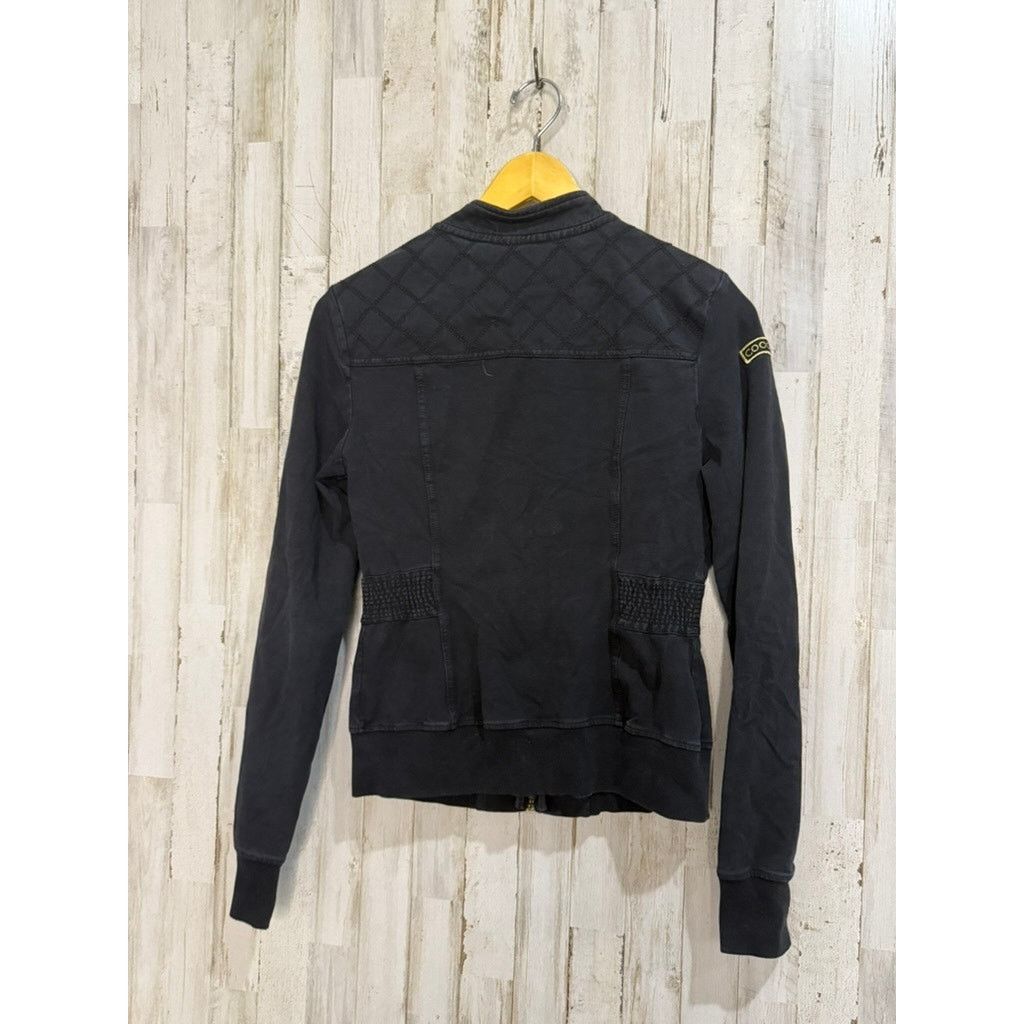 Coogi Coogi Women's Black Bomber Jacket Gold Embroidery Size Small Size S / US 4 / IT 40 - 3 Thumbnail