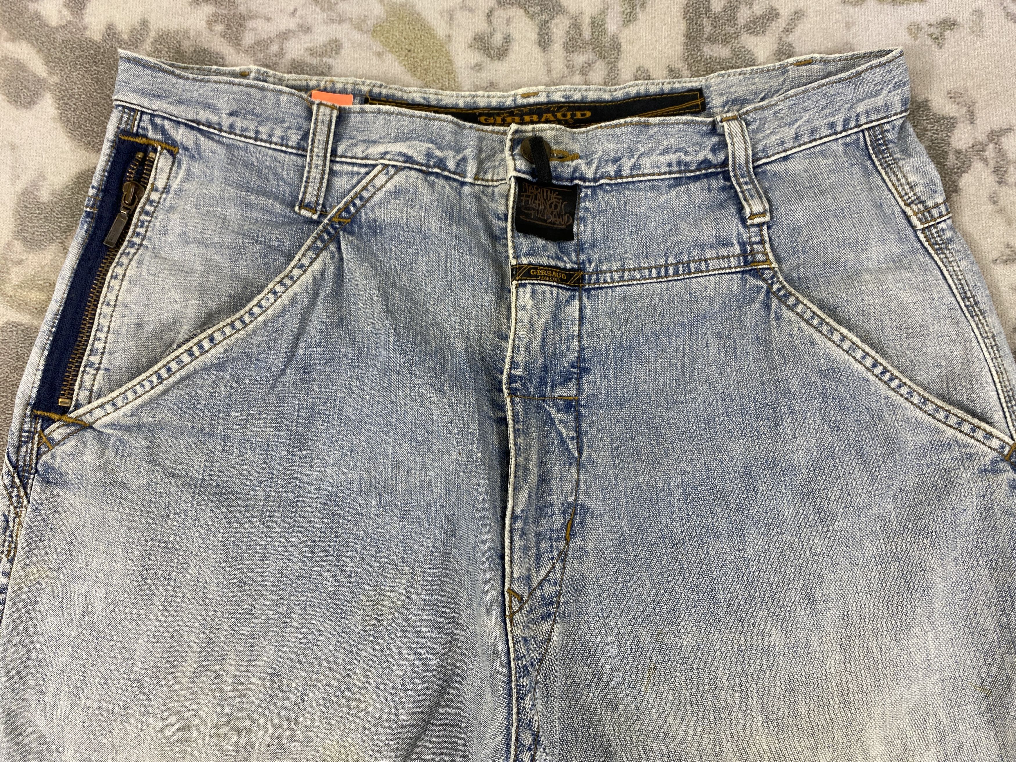 If Six Was Nine Vintage MFG LGB IfSixWasNine Style Denim Jeans-JN3922 Size US 33 - 3 Thumbnail