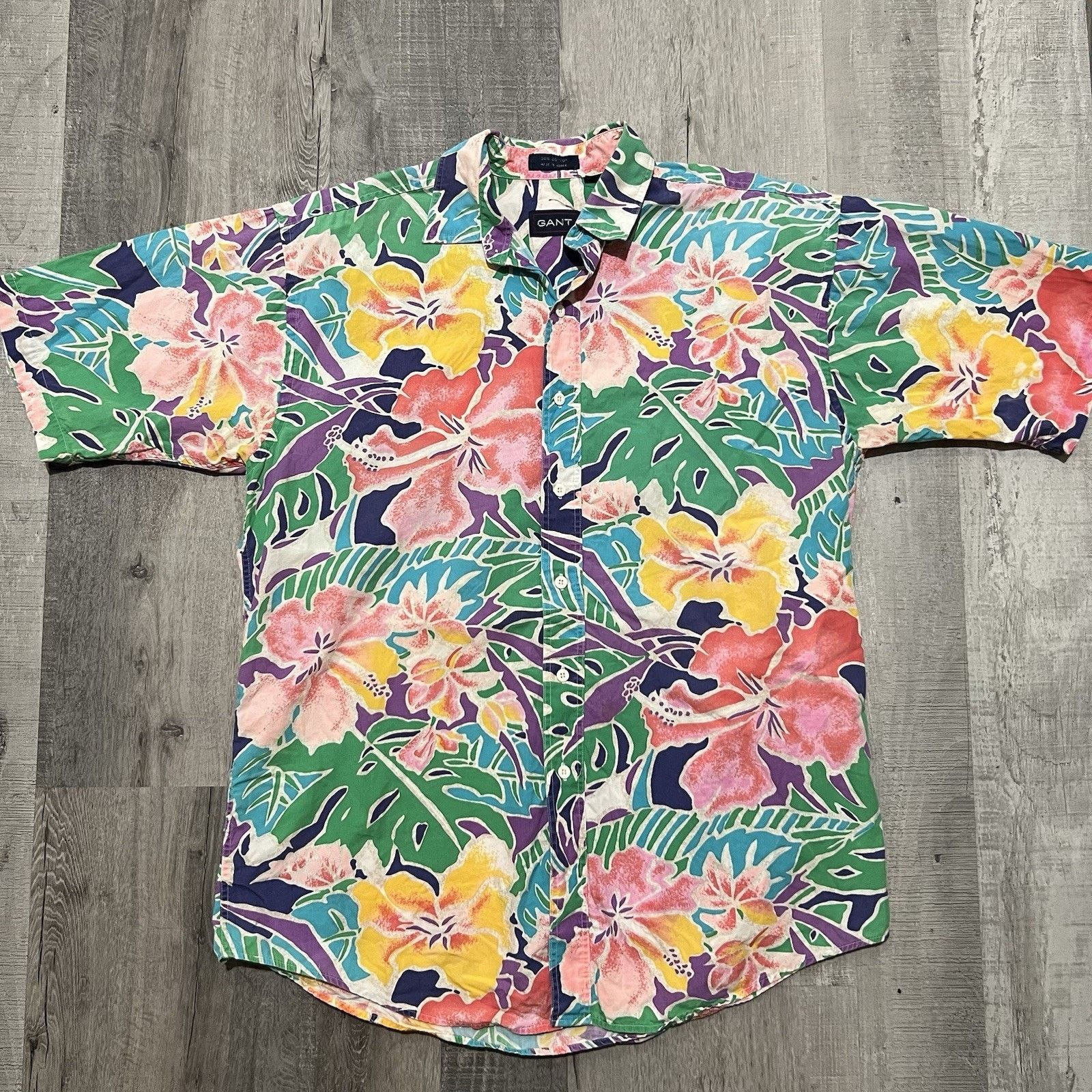 Gant VTG Colorful Floral Burton Shirt Hawaiian Beach Surf Skate Size US M / EU 48-50 / 2 - 1 Thumbnail