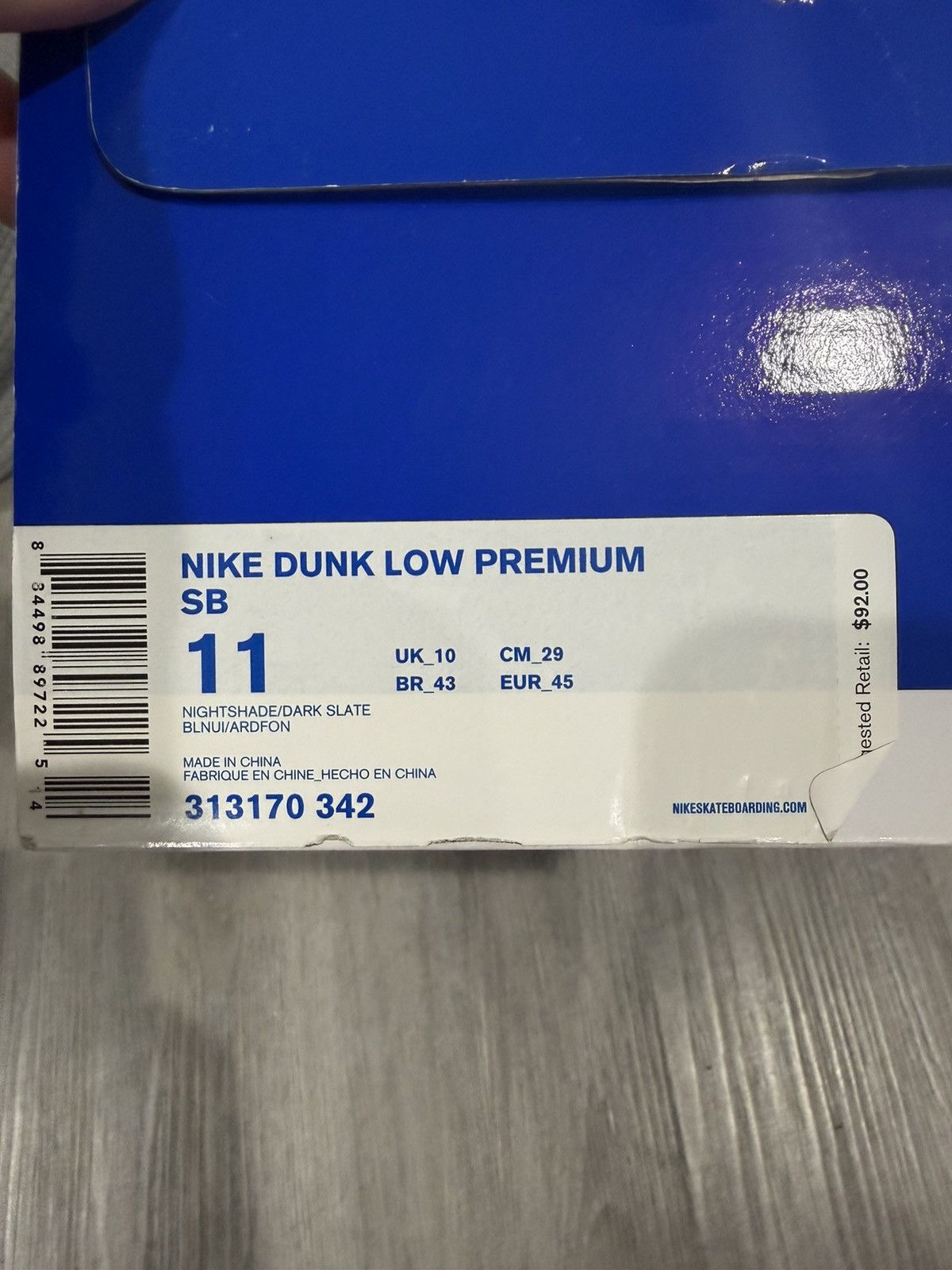 Nike SB Nike SB Dunk Low Blue Lobster size 11 Size US 11 / EU 44 - 9 Thumbnail