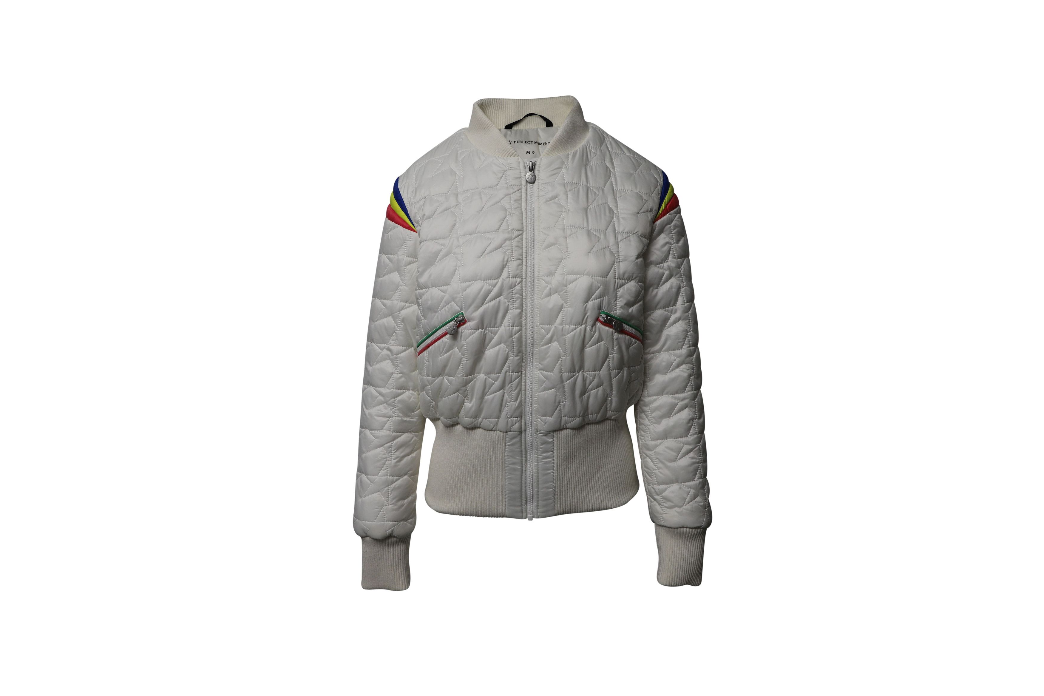 Perfect Moment Perfect Moment Quilted Jacket in White Polyester Size XS / US 0-2 / IT 36-38 - 1 Thumbnail