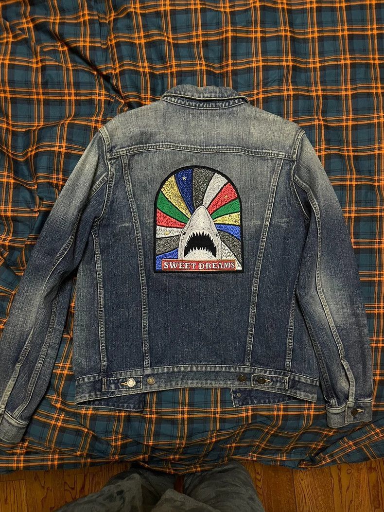 Saint Laurent Paris Saint Laurent Paris Saint Laurent Denim Jacket in Shark Bl Size US M / EU 48-50 / 2 - 2 Thumbnail