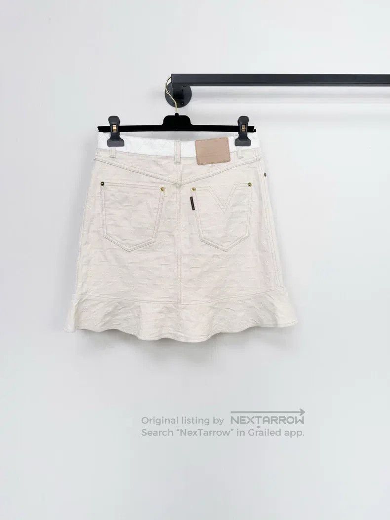 Louis Vuitton Louis Vuitton Denim Skirt Size 37" - 8 Thumbnail