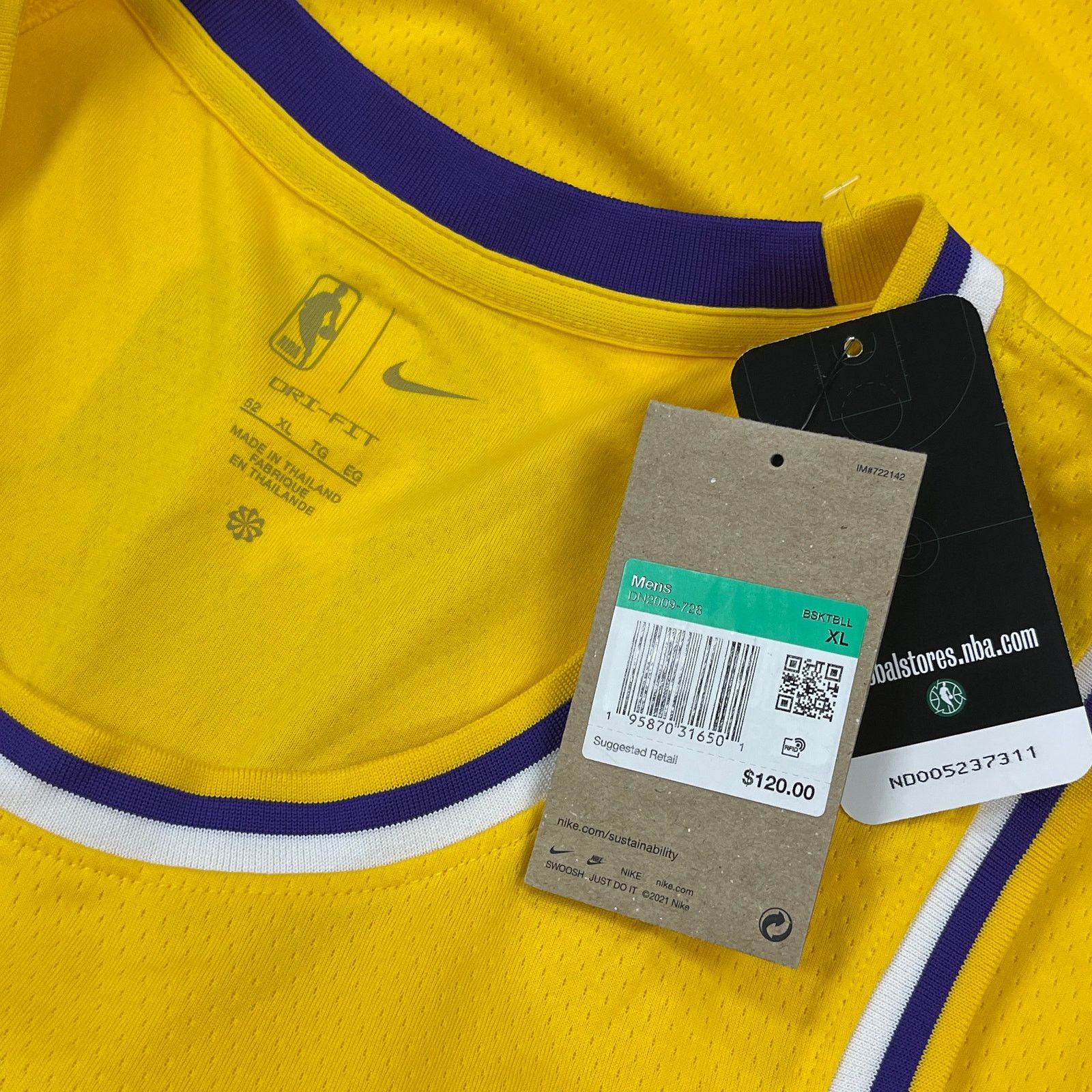 Nike Nike Los Angeles Lakers LeBron James #6 Icon Jersey size XL Size US XL / EU 56 / 4 - 4 Thumbnail