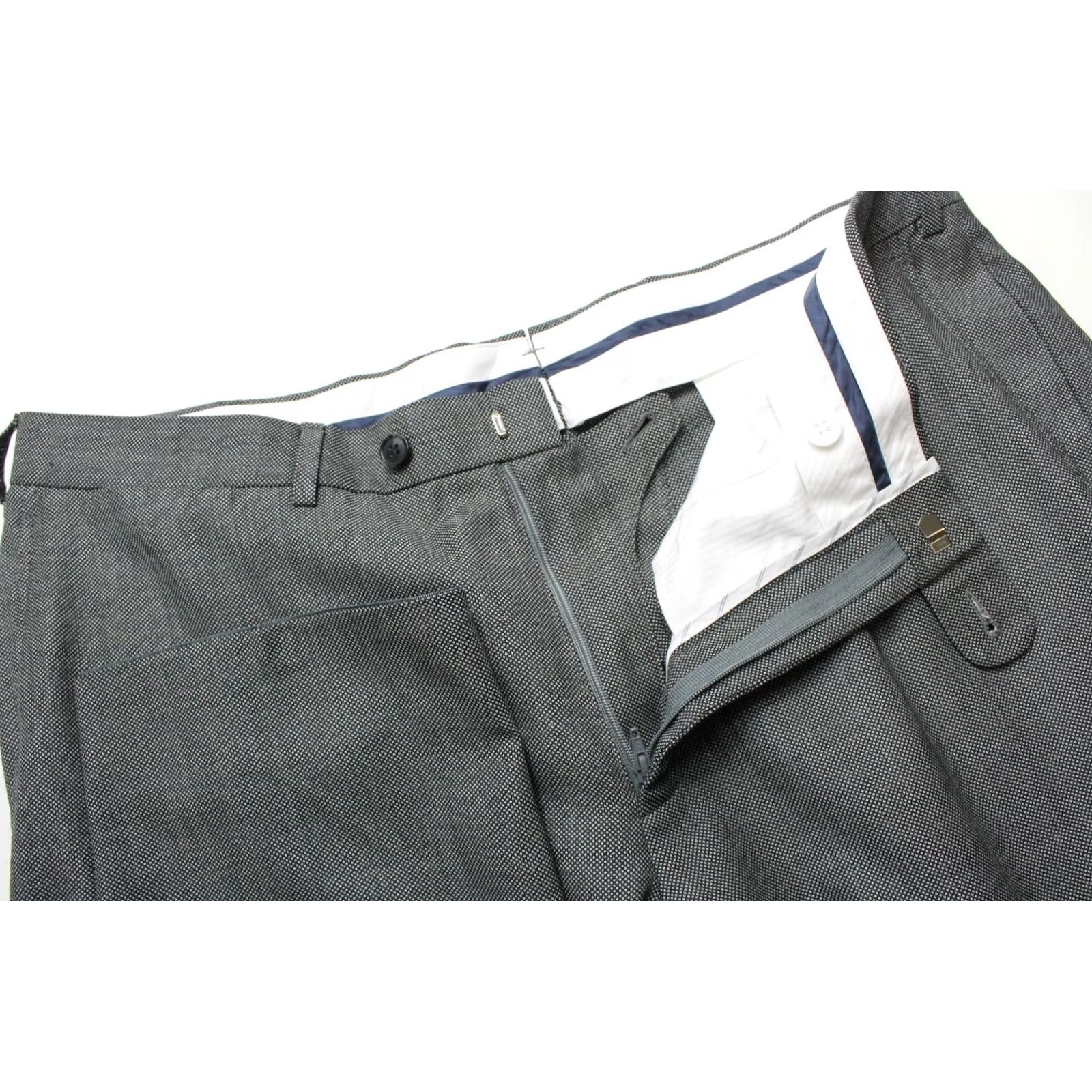 Suitsupply SUITSUPPLY Porto Novo Chino Trousers Men's UK 38 Blue Zip Fly Size 38R - 4 Thumbnail