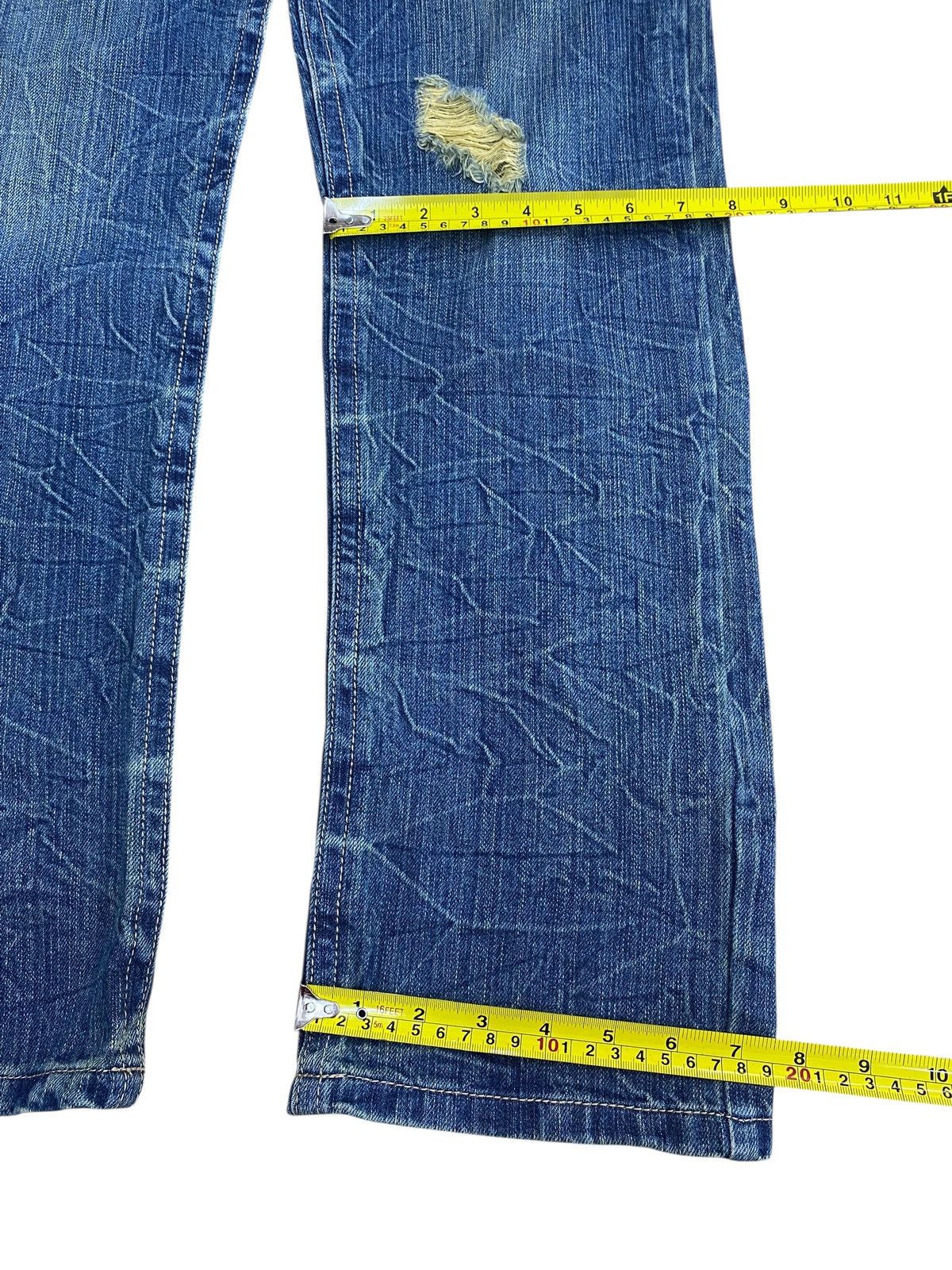 Japanese Brand Japanese Brand Thunder Faded Wash Style Loose Jeans Size US 31 - 7 Thumbnail