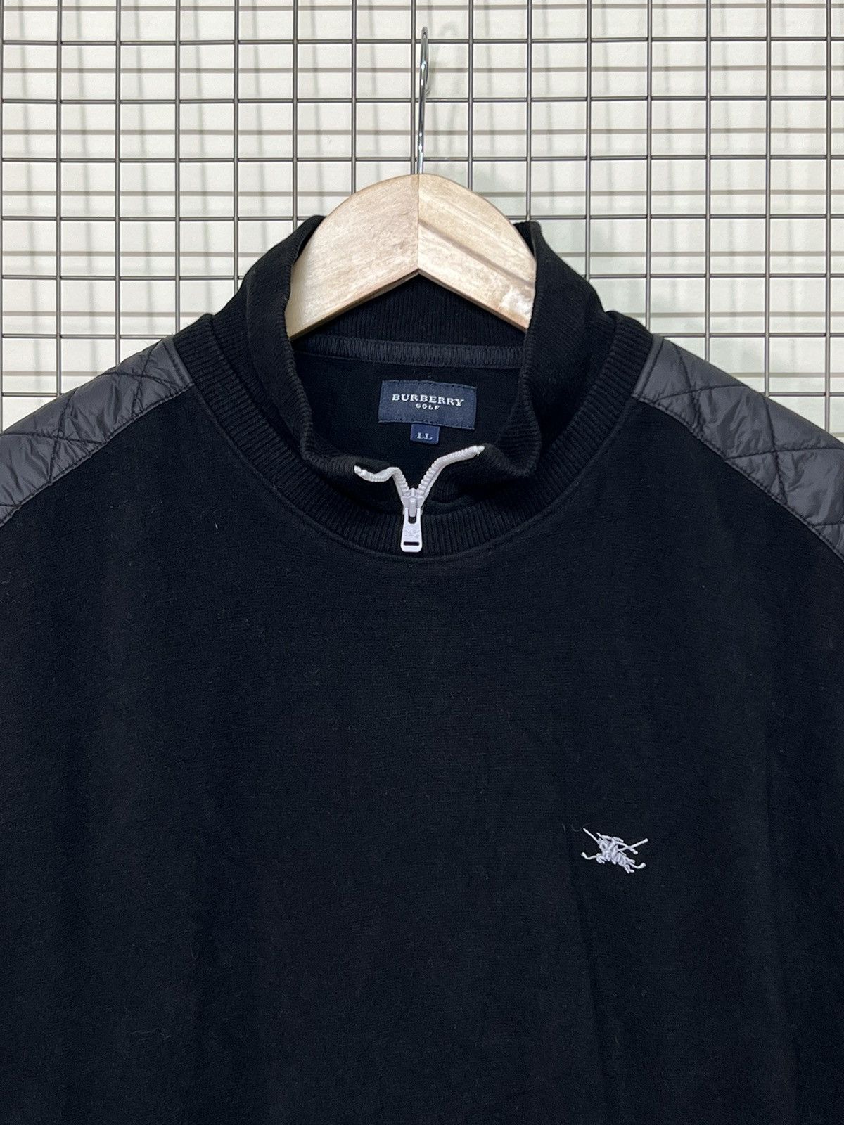 Burberry × Designer 🚨Final Drop🚨 Burberry Golf Half zipper Sweatshirt Jumper Size US L / EU 52-54 / 3 - 3 Thumbnail