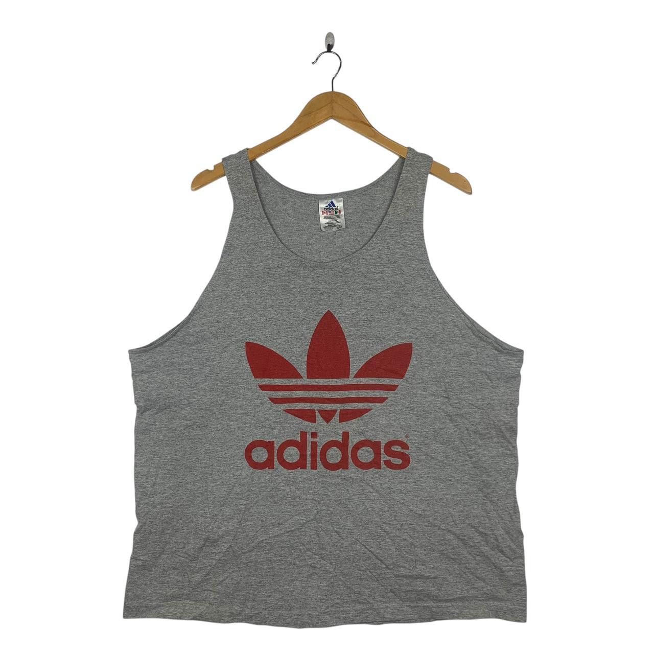 Vintage Vintage 90’ ADIDAS ORIGINALS TREFOIL Made In USA Tank Top Size US XL / EU 56 / 4 - 1 Thumbnail