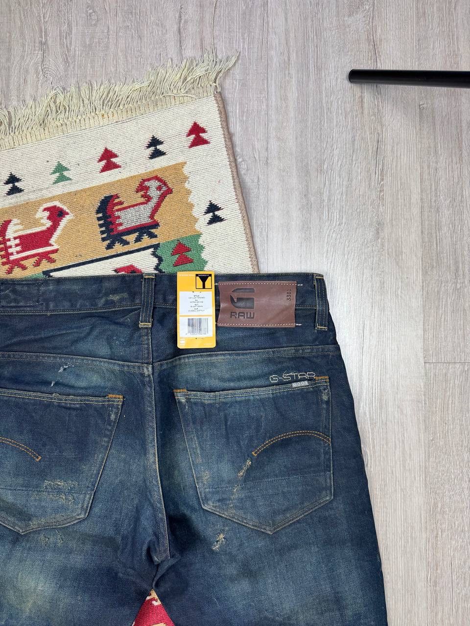 G-Star × Japanese Brand NEW!!! G Star 3301 Faded Distressed Rare Jeans Size US 33 - 11 Thumbnail