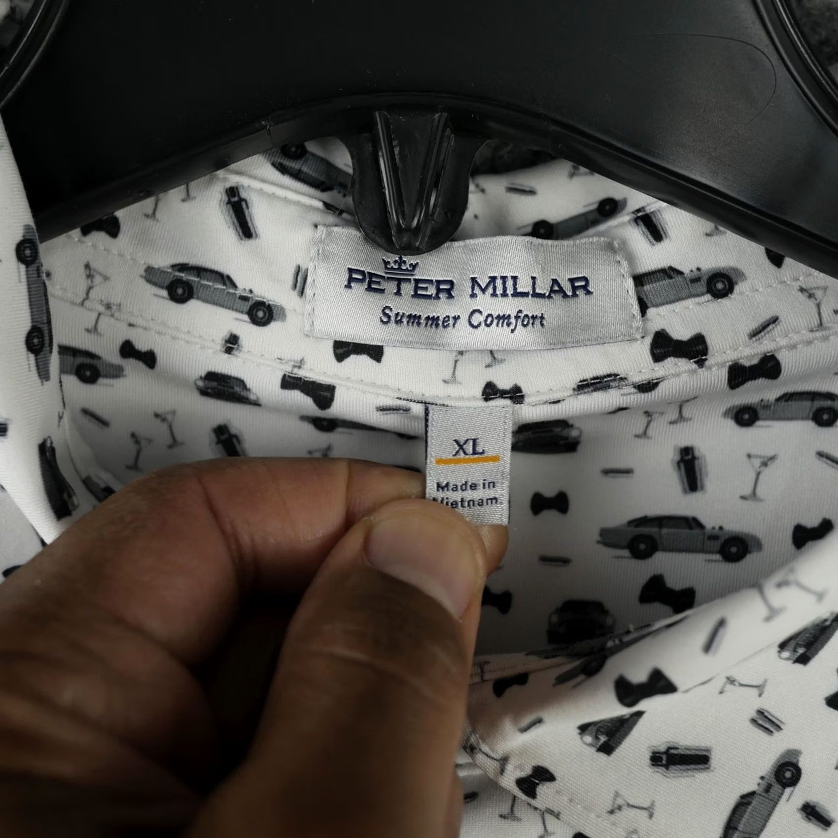 Peter Millar Peter Millar Polo Shirt Mens XL White Summer Comfort Beaver Creek Golf Club Golf Car Size US XL / EU 56 / 4 - 3 Thumbnail