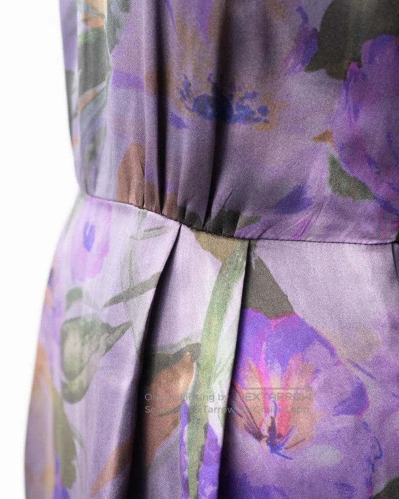 Dries Van Noten Dries Van Noten size:36 Floral Silk Sleeveless Dress Size S / US 4 / IT 40 - 5 Thumbnail