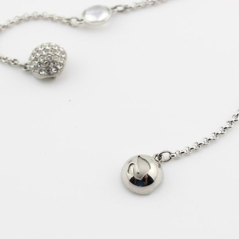 Swarovski Swarovski Heart Eyes Emoji Charm Bracelet Silver Tone Size ONE SIZE - 5 Thumbnail