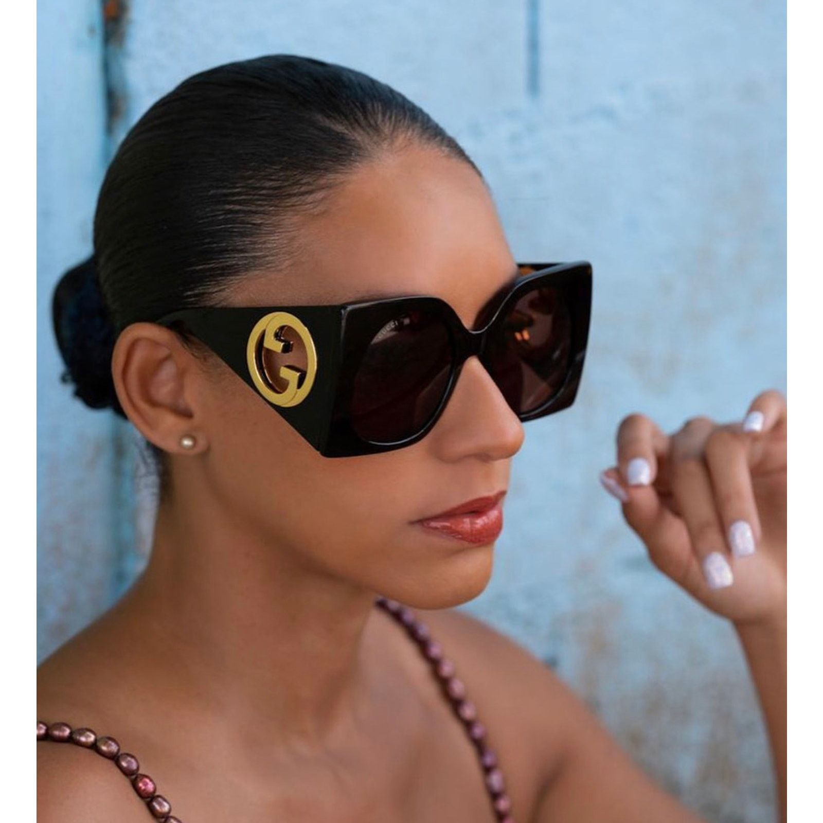 Gucci NEW Gucci GG1254S Oversized Black Sunglasses $695 Size ONE SIZE - 6 Thumbnail