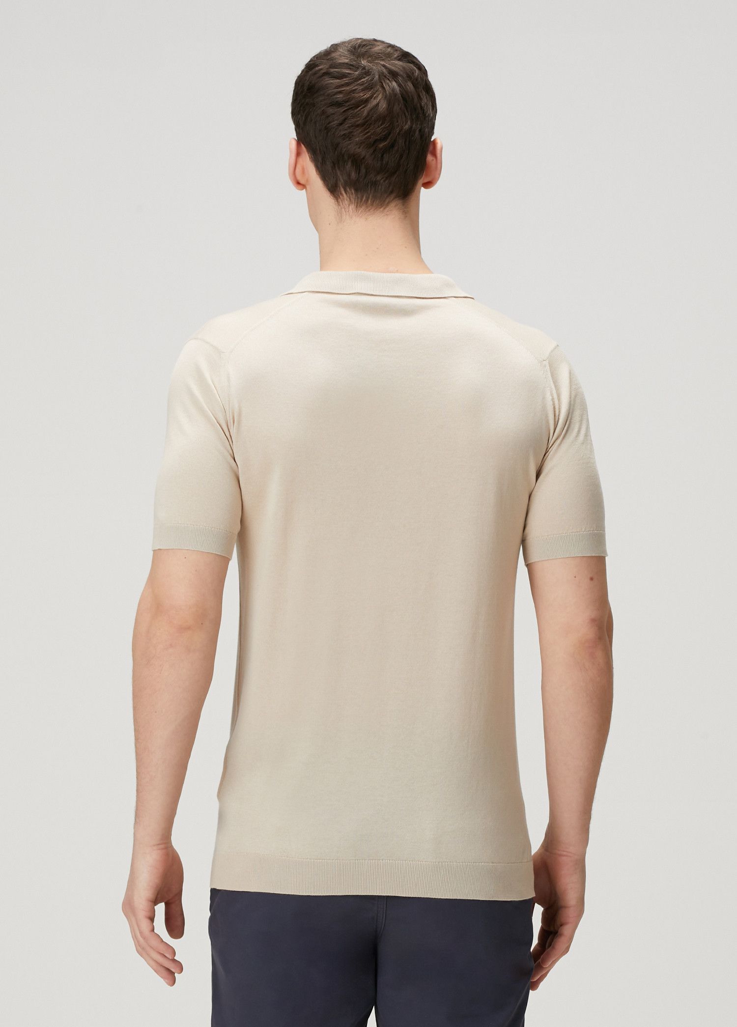 John Smedley JOHN SMEDLEY Noah beige knit cotton polo shirt XXL q Size US XXL / EU 58 / 5 - 3 Thumbnail