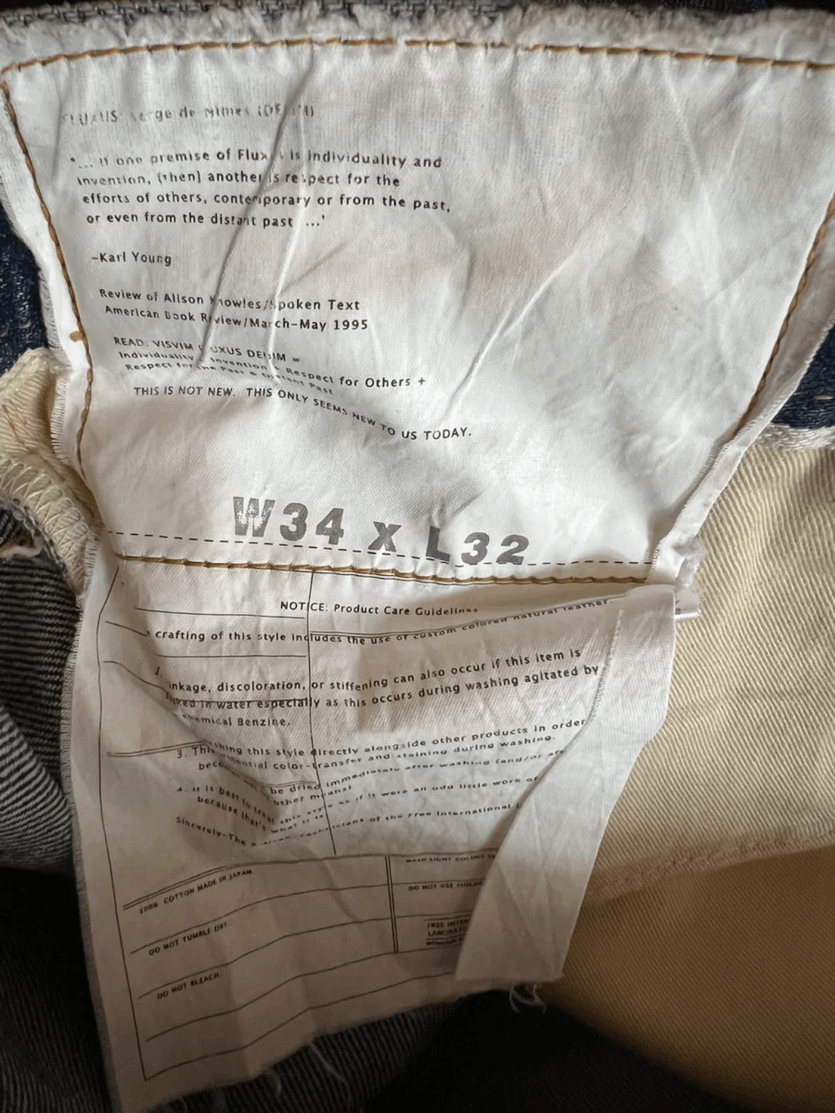 Visvim Visvim Early Period 01 Snakeskin Patches Distressed Denim Size US 34 / EU 50 - 8 Thumbnail