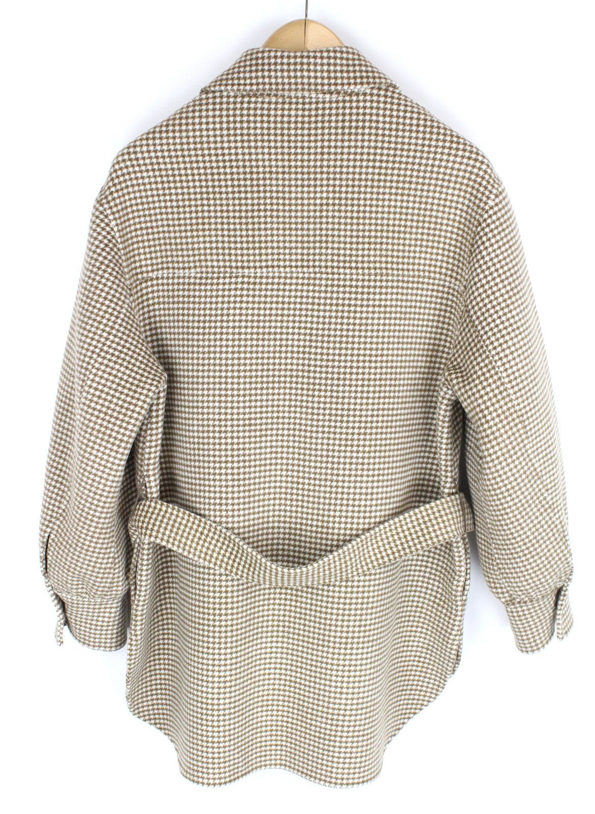 Sandro SANDRO Coat Womens (EU) 36 Wool Blend Oversize Shirt Type Size S / US 4 / IT 40 - 5 Thumbnail
