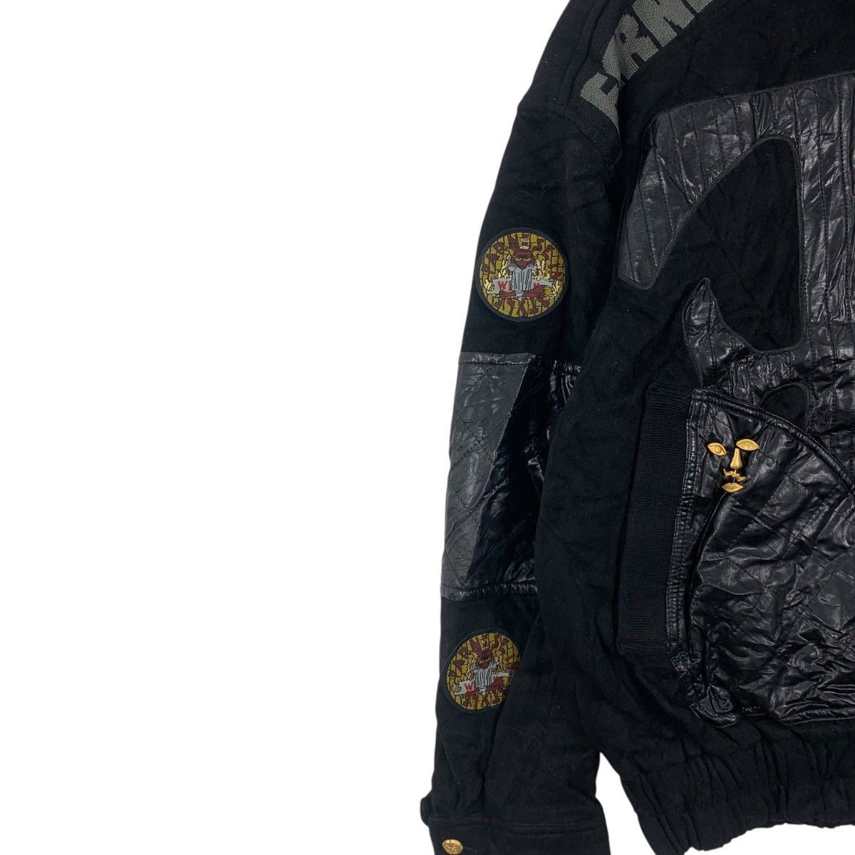 Vintage Vintage FARNESE UKI JAPAN Embossed Logo Patchwork Jacket Size XXL / US 16-18 / IT 52-54 - 7 Thumbnail