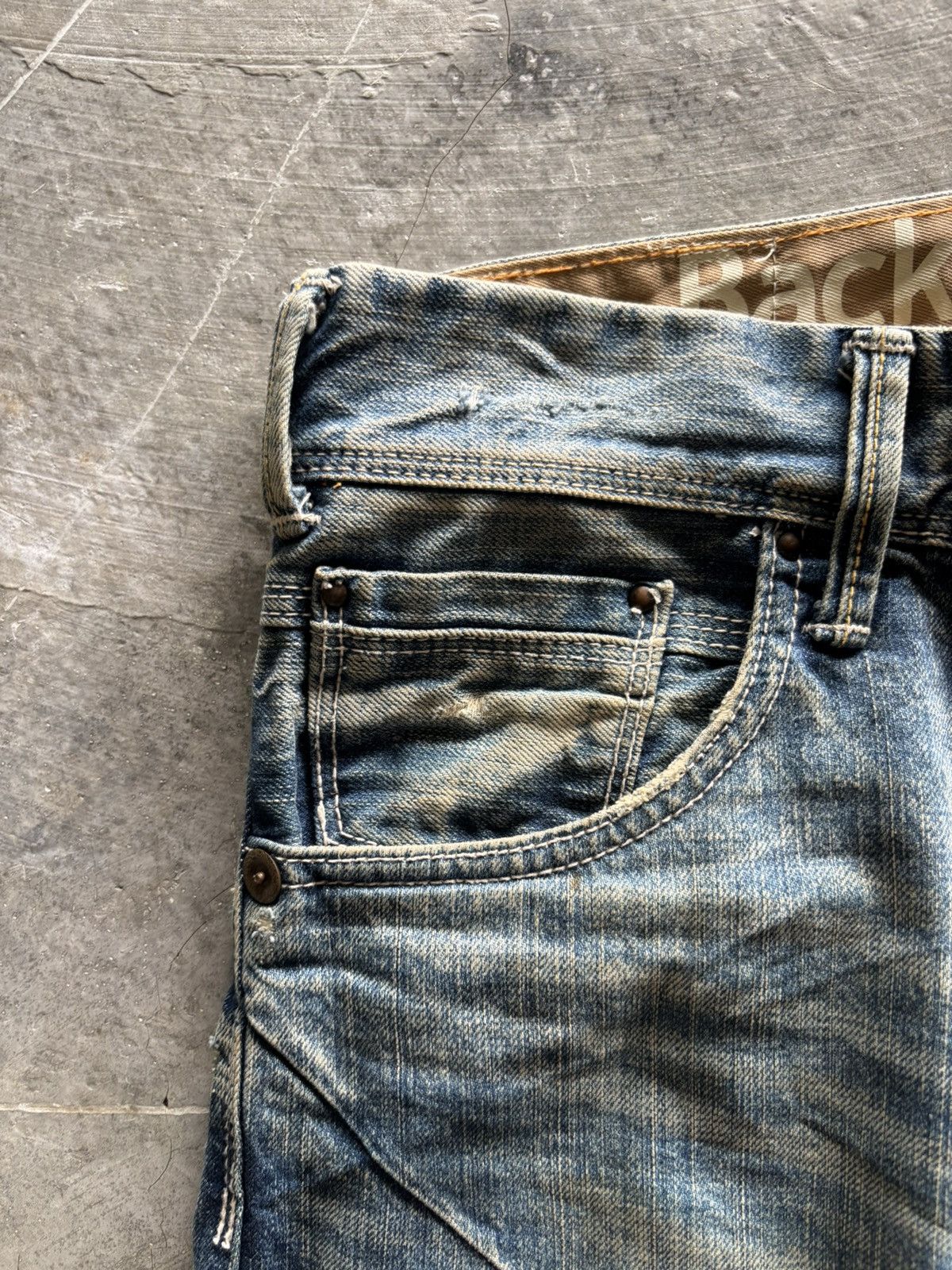 Hysteric Glamour Sick twist rusty denim backnumber japanese jeans punk grunge Size US 35 - 9 Thumbnail