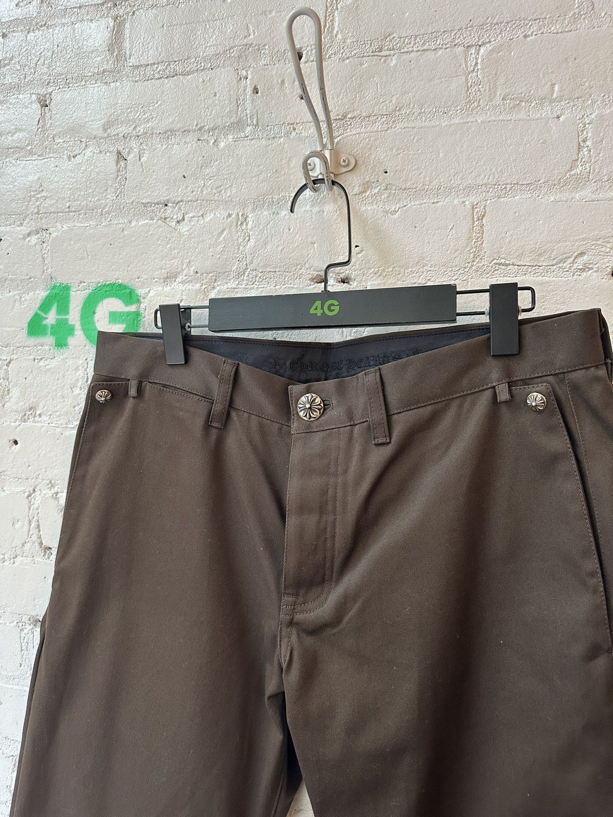 Chrome Hearts Chrome Hearts Brown Chinos Size US 34 / EU 50 - 3 Thumbnail