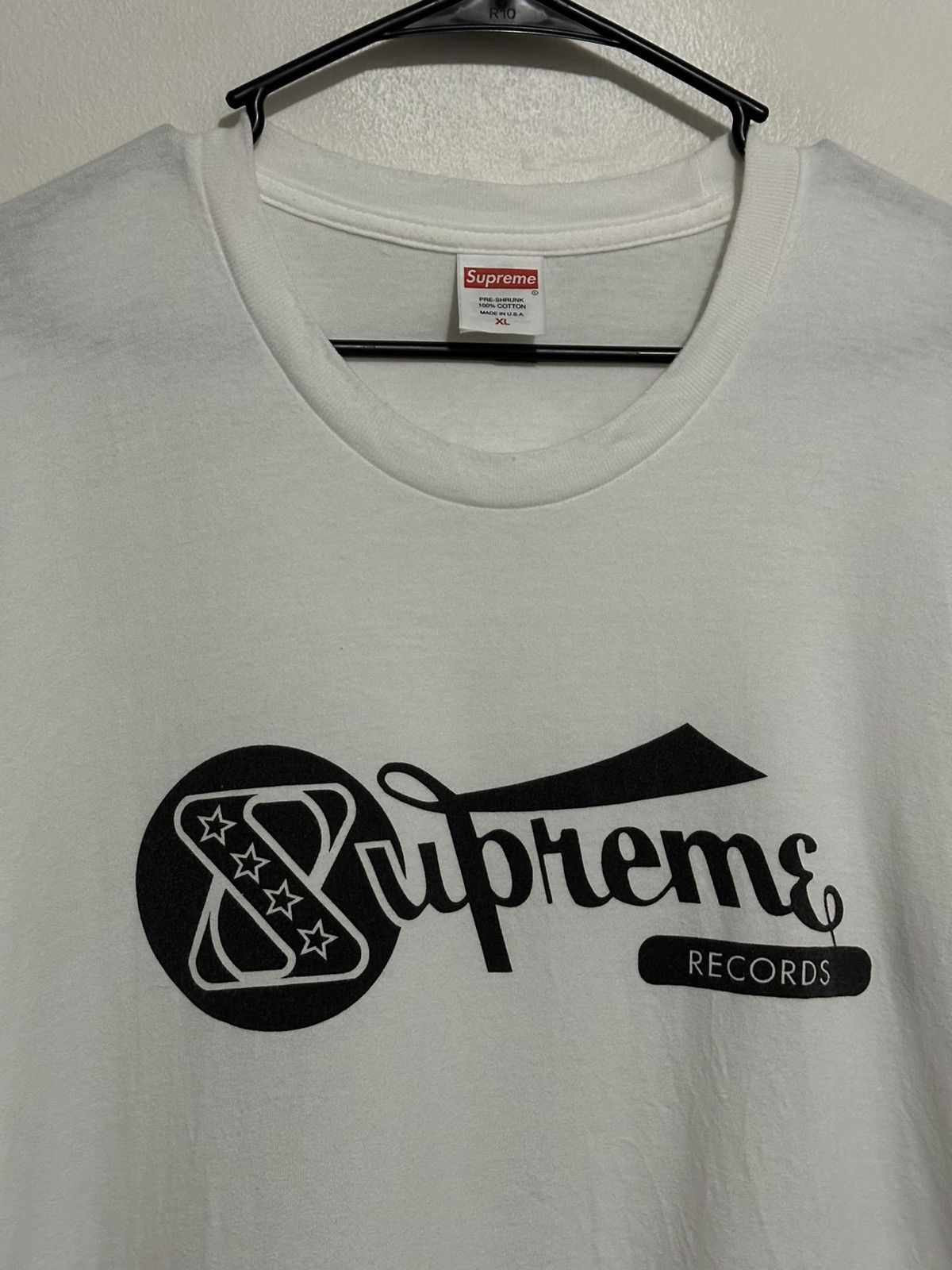 Supreme Supreme Records Tee Size US XL / EU 56 / 4 - 2 Thumbnail