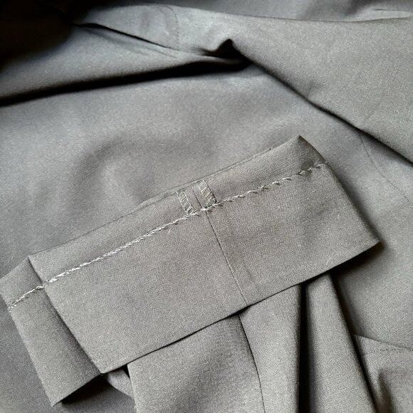 Coppley Coppley $330 Men's Dress Pants 40x29 Black Wool‎ Trousers Fl Size 40R - 4 Thumbnail