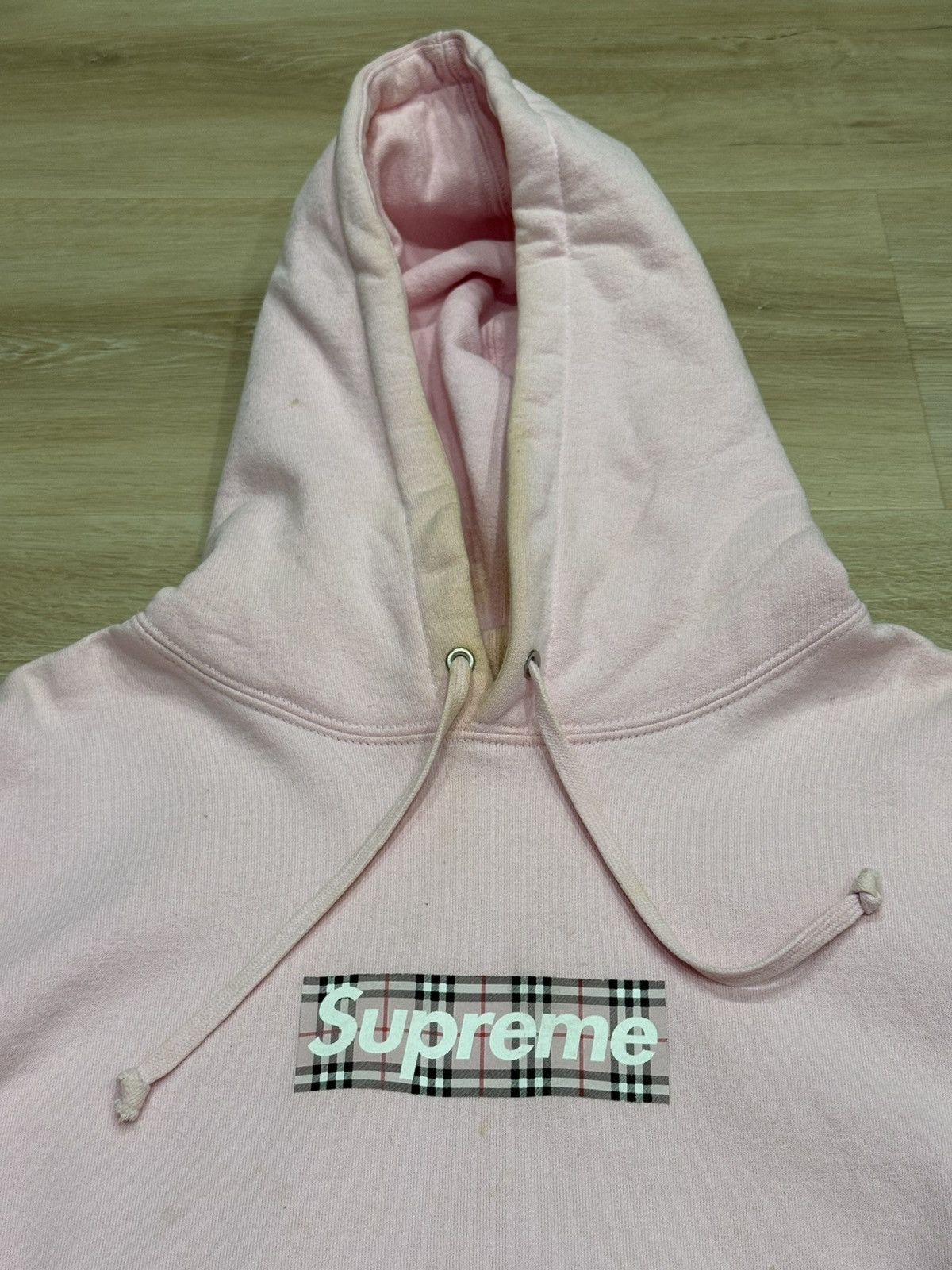 Burberry × Supreme Supreme/Burberry Box Logo Hoodie Size US M / EU 48-50 / 2 - 2 Thumbnail