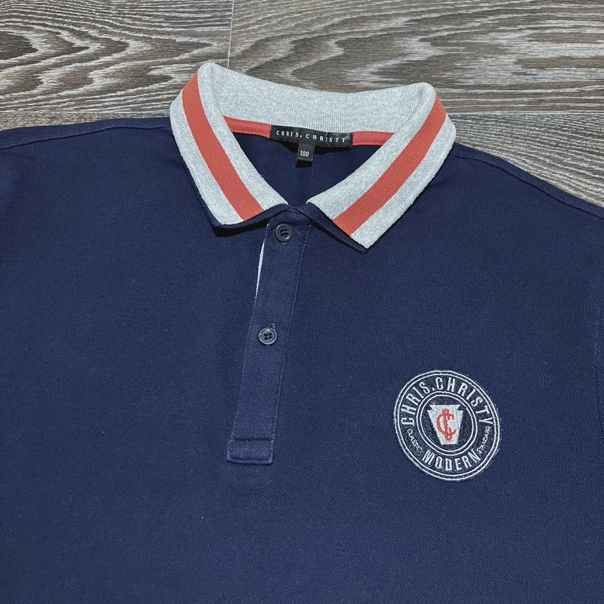 Japanese Brand CHRIS.CHRISTY Double Collar Polo Shirt Size US M / EU 48-50 / 2 - 2 Thumbnail