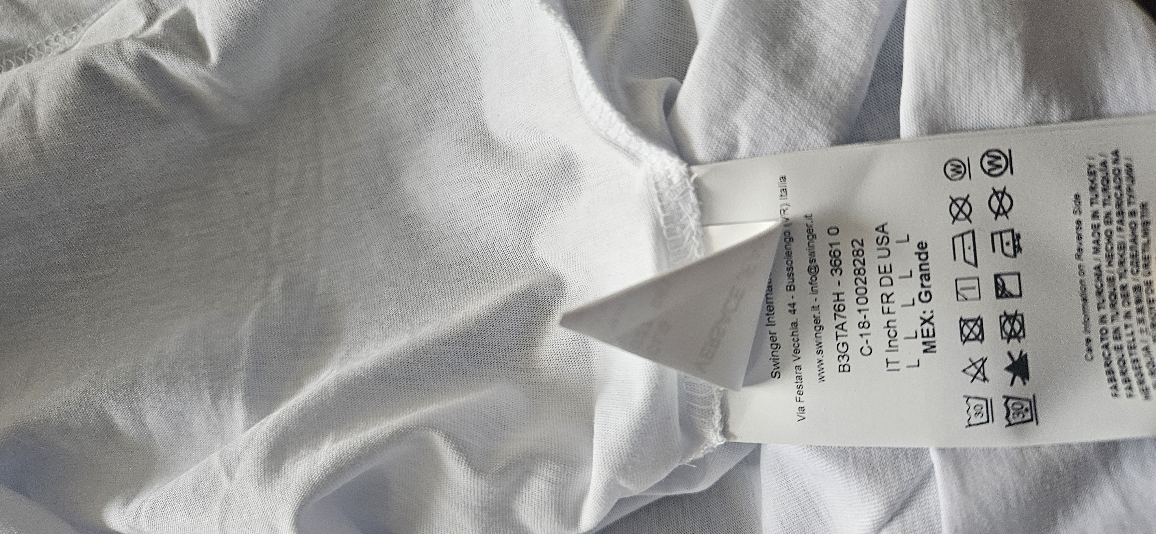Versace Jeans Couture Versace Jeans White Long Sleeve T-Shirt Size US L / EU 52-54 / 3 - 6 Thumbnail
