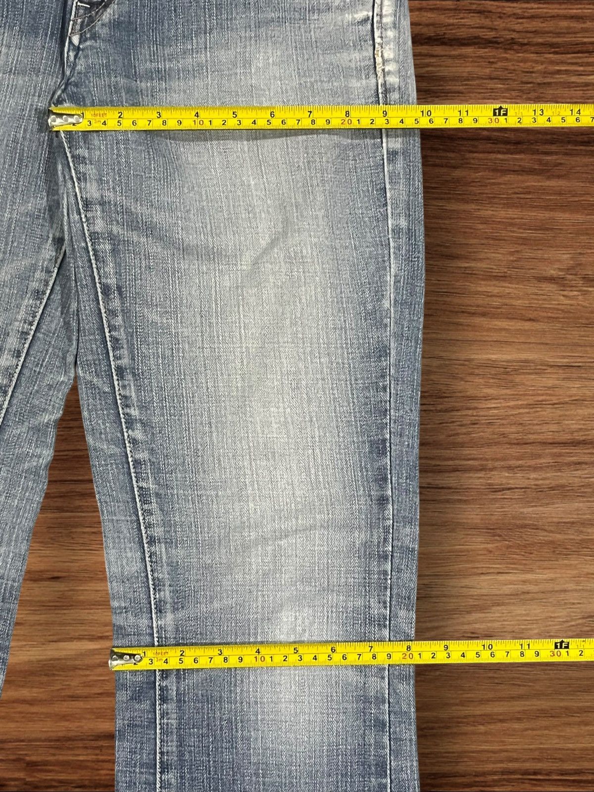 Edwin × Japanese Brand Vintage Japanese Brand Edwin Venus Blue Washed Flare Jeans Size 28" / US 6 / IT 42 - 16 Thumbnail