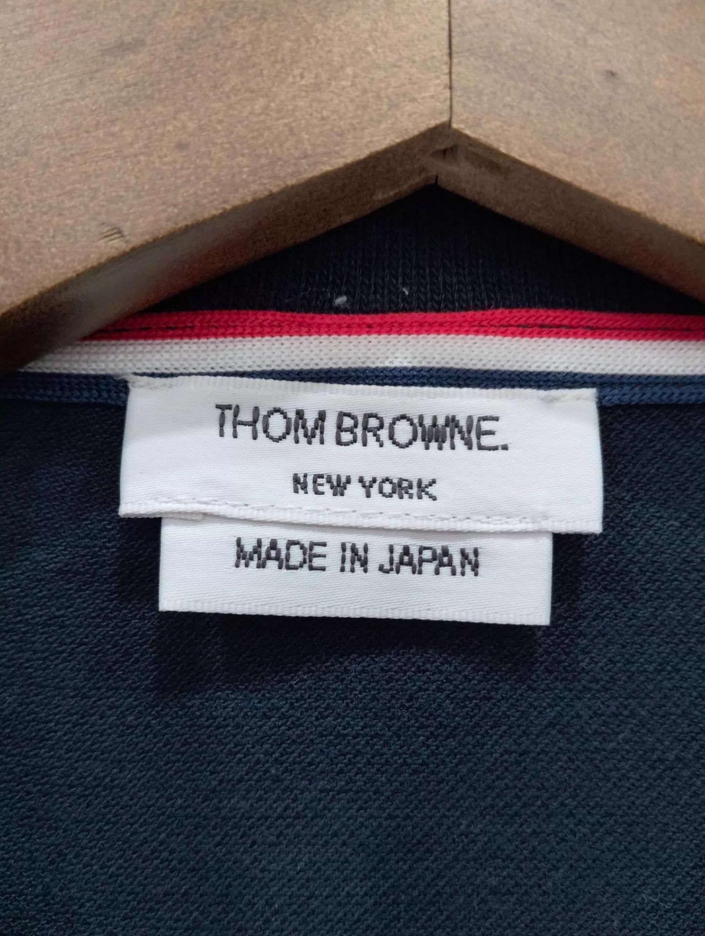 Thom Browne Thom Browne Navy Stripe Polo Shirt US 3 Size US L / EU 52-54 / 3 - 3 Thumbnail