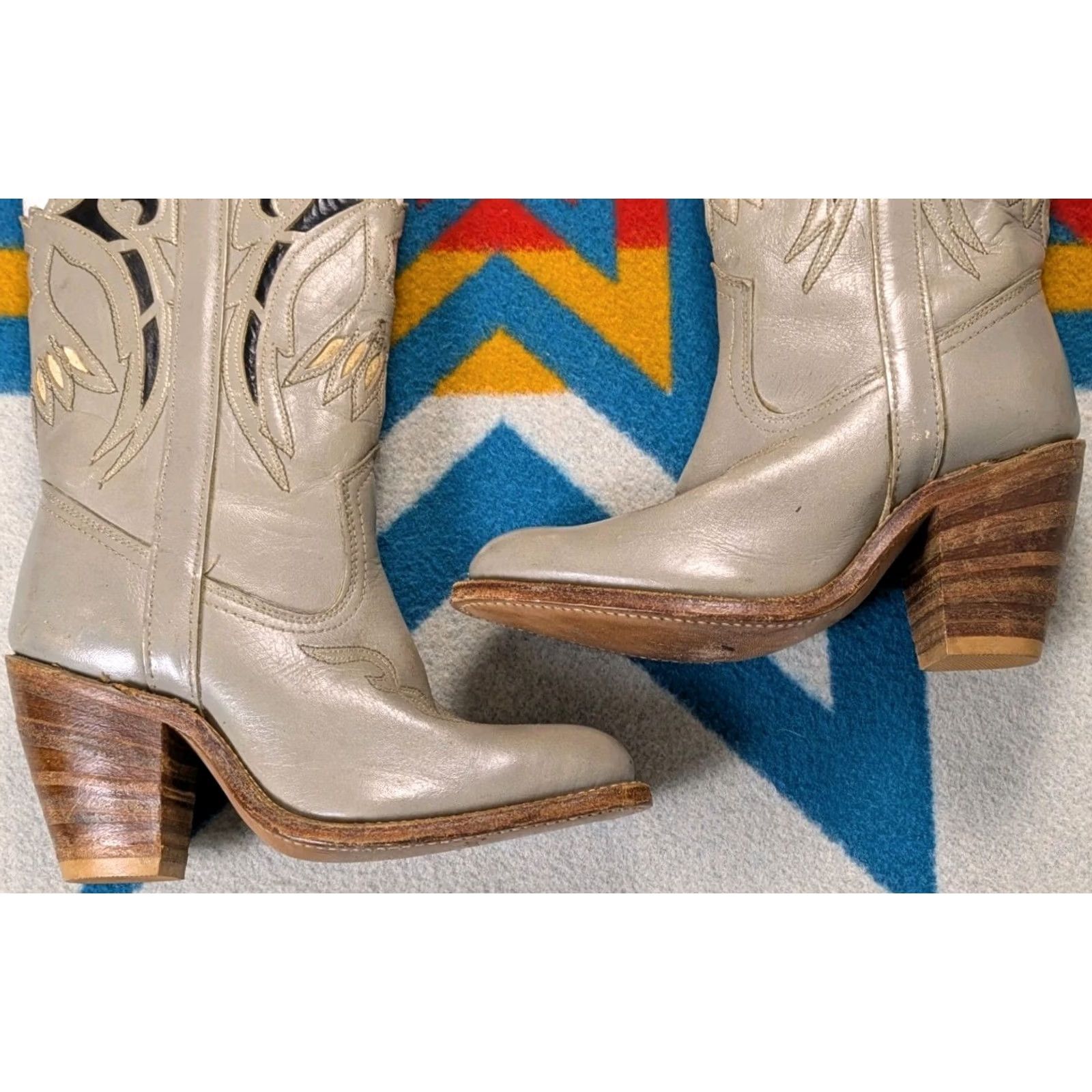 Vintage VINTAGE Miss Capezio Boots Bald Eagle Cowboy Cowgirl Made In USA Womens Size 5.5 Size US 6 / IT 36 - 4 Thumbnail