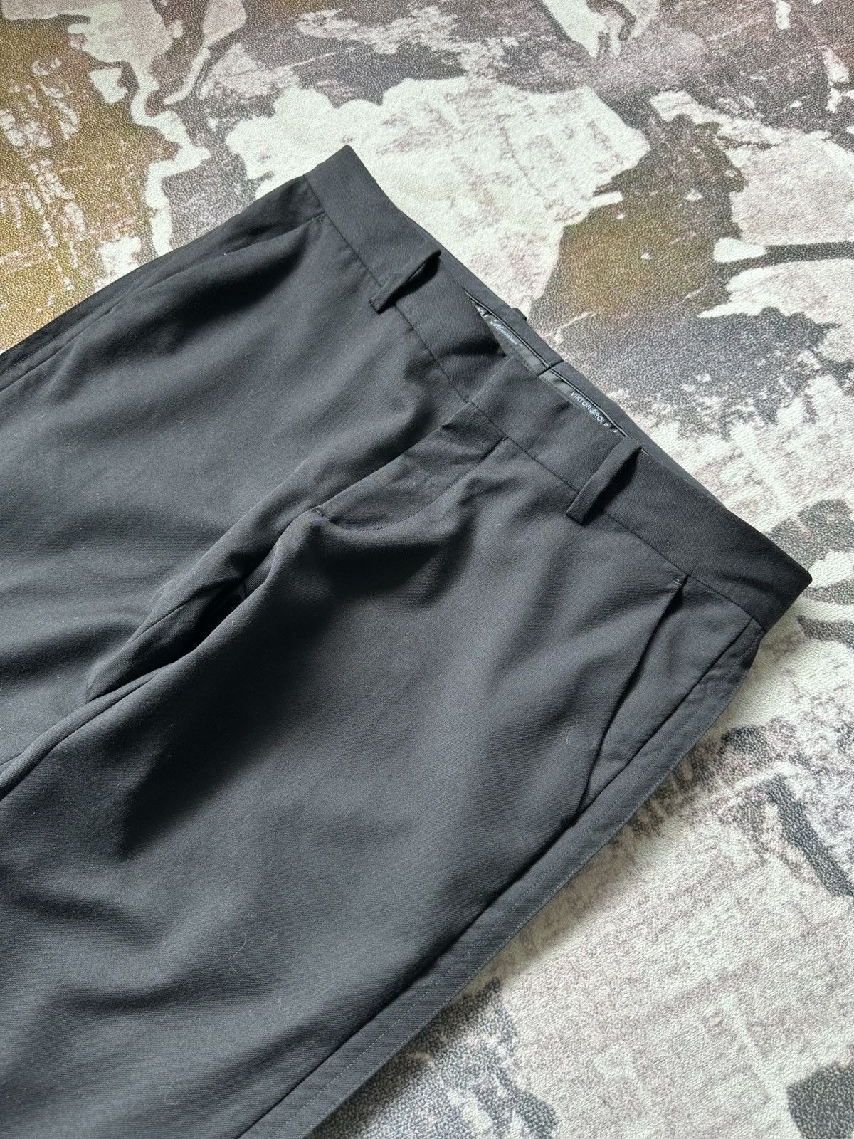 Viktor & Rolf 2011FW Victor & Rolf Monsieur wool black pants Size US 32 / EU 48 - 4 Thumbnail