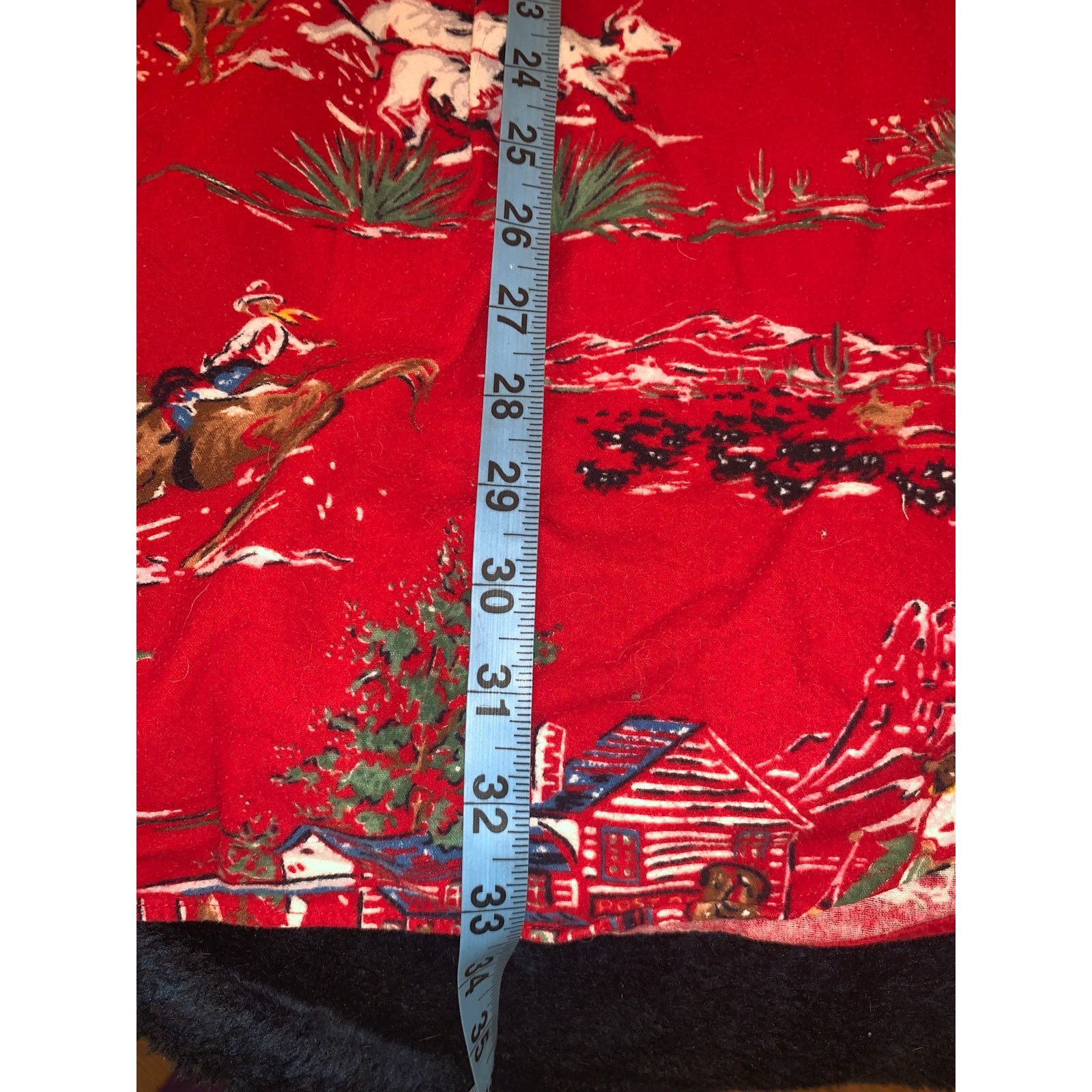 Ralph Lauren 80's RALPH LAUREN COWBOY WESTERN FLANNEL OVERSIZE NIGHTSHIRT Size ONE SIZE - 9 Thumbnail