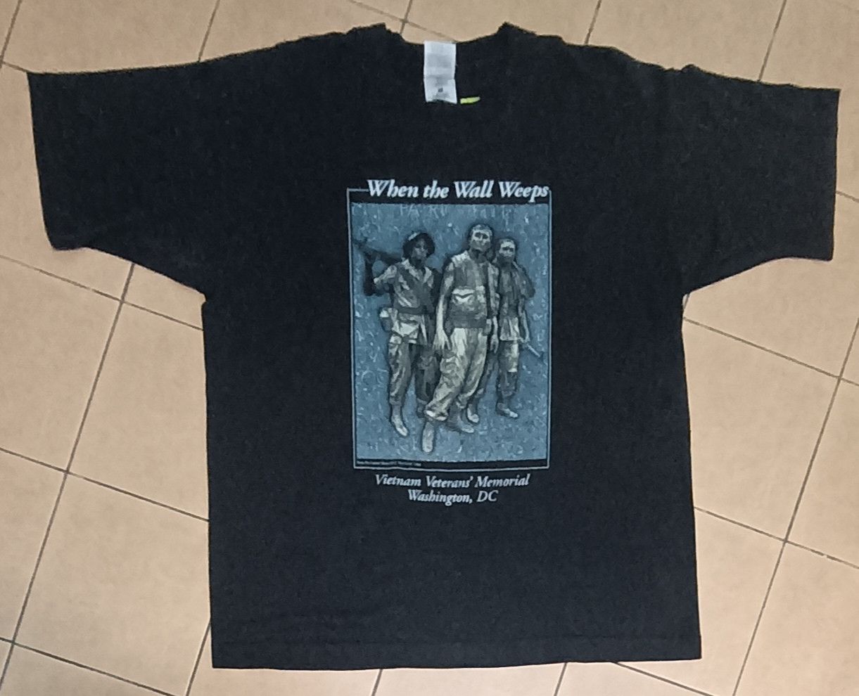 Vintage VINTAGE 90s VIETNAM VETERAN WASHINGTON MEMORIAL SHIRT Size US L / EU 52-54 / 3 - 2 Thumbnail