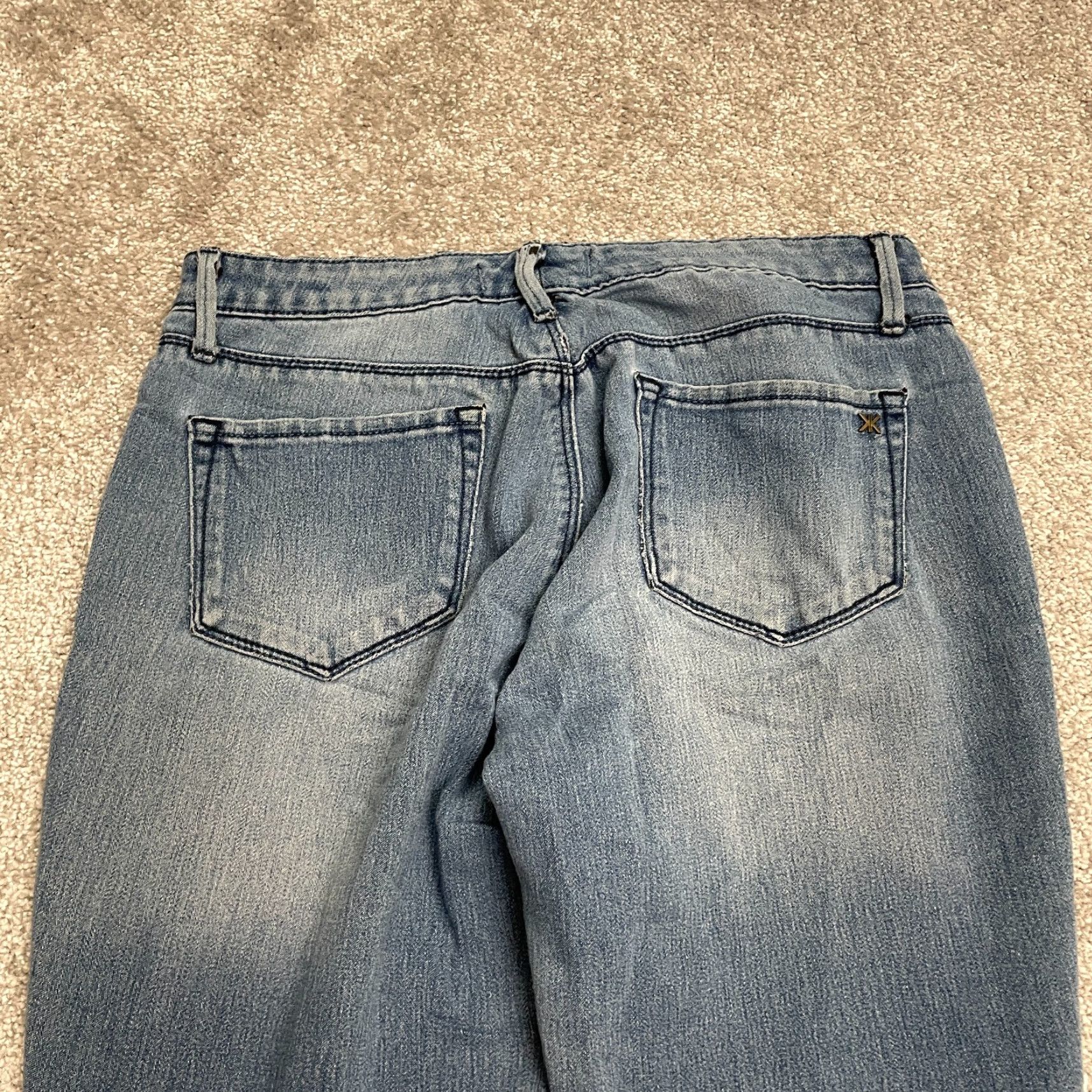 Denime Kardashian Kardashian Kourtney Jegging Denim Jeans Blue Medium 31x29 Womens Regular Jeans, 5-Pocket Design, Ballpark? (Oops) Size 32" / US 10 / IT 46 - 4 Thumbnail