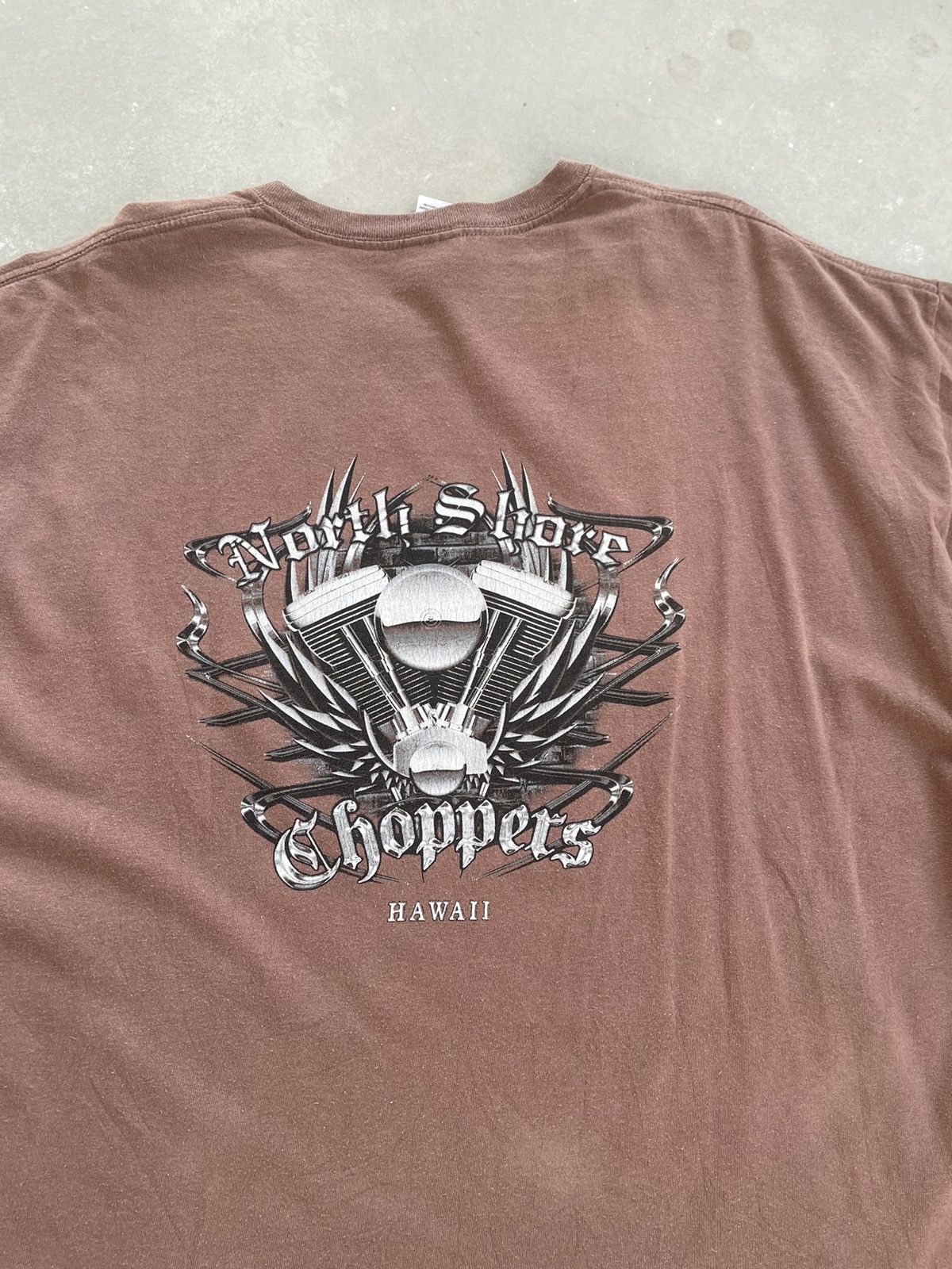 Vintage VINTAGE NORTH SHORE CHOPPERS HAWAII TEE Size US XXL / EU 58 / 5 - 2 Thumbnail