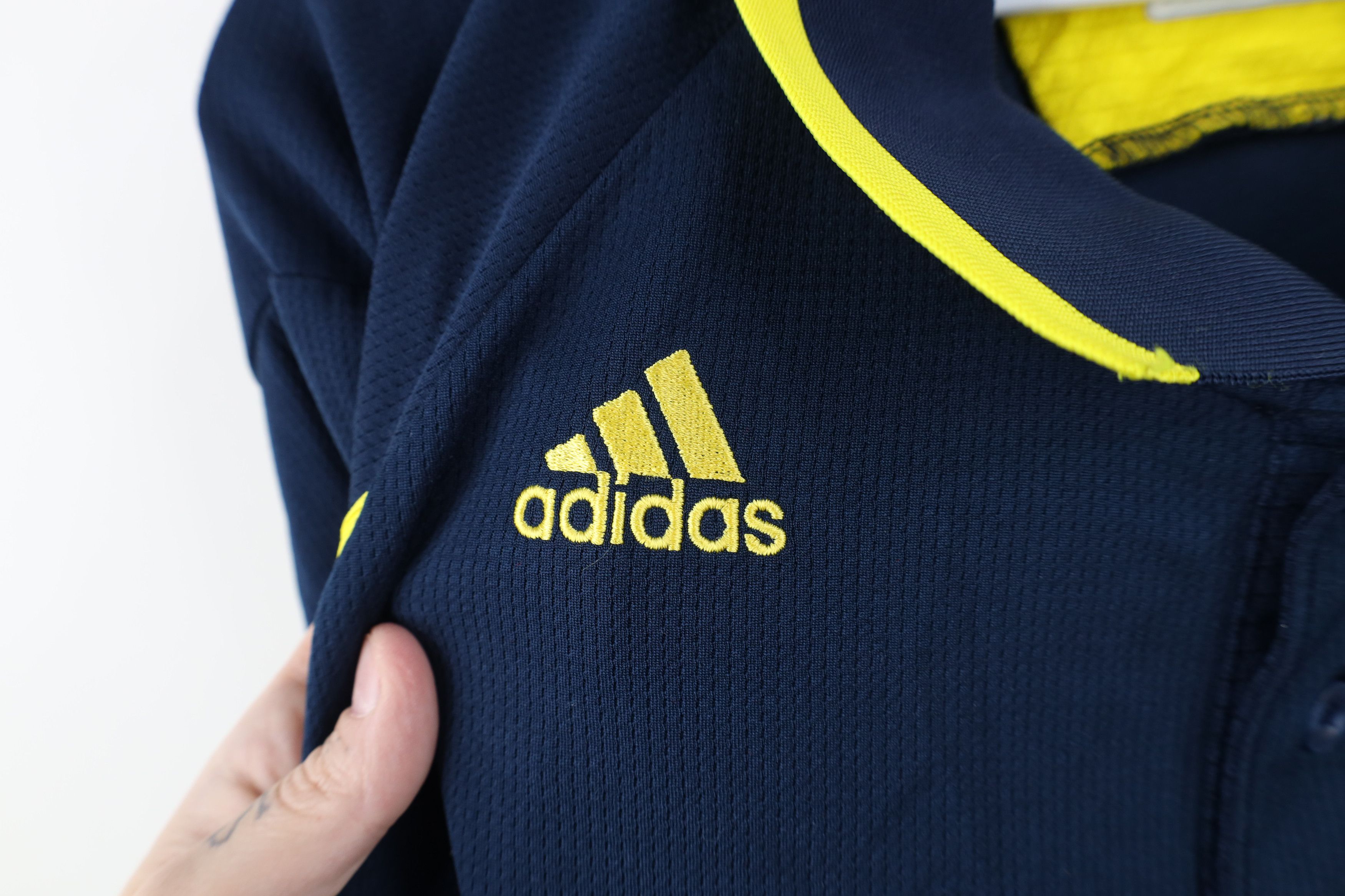 Adidas Adidas University of Michigan Football Polo Shirt Blue Size US XXL / EU 58 / 5 - 5 Thumbnail