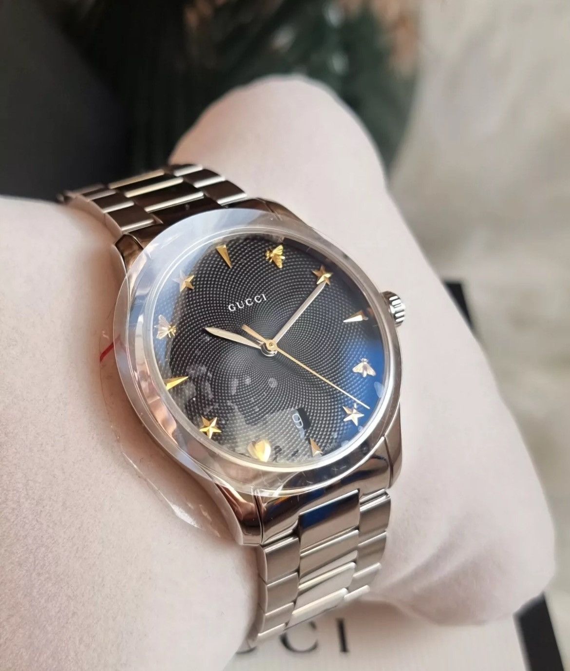 Gucci G-Timeless Swiss Quartz Watch Ya1264029 in Silver, Men's